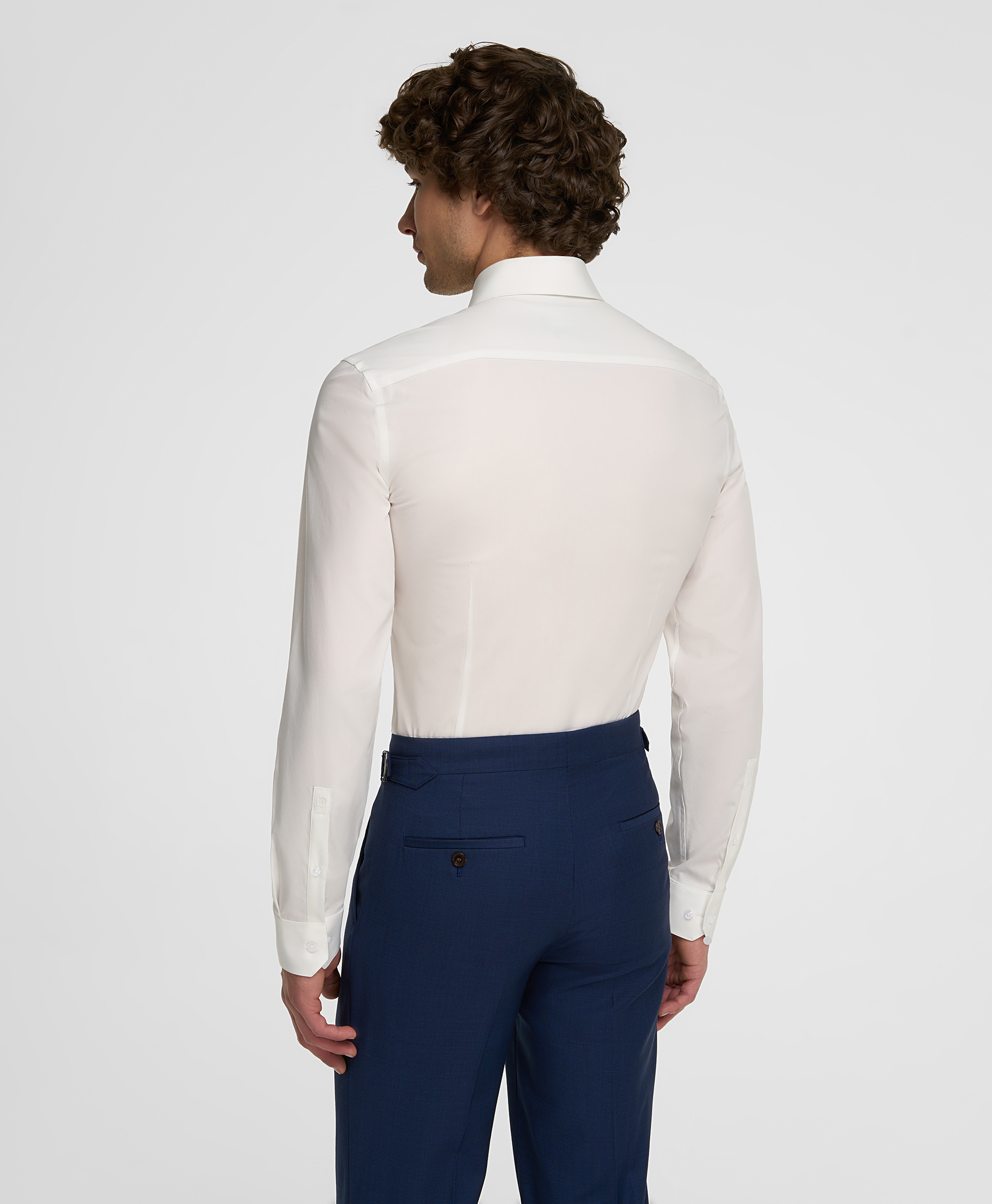 Рубашка из ткани стрейч, прилегающий силуэт