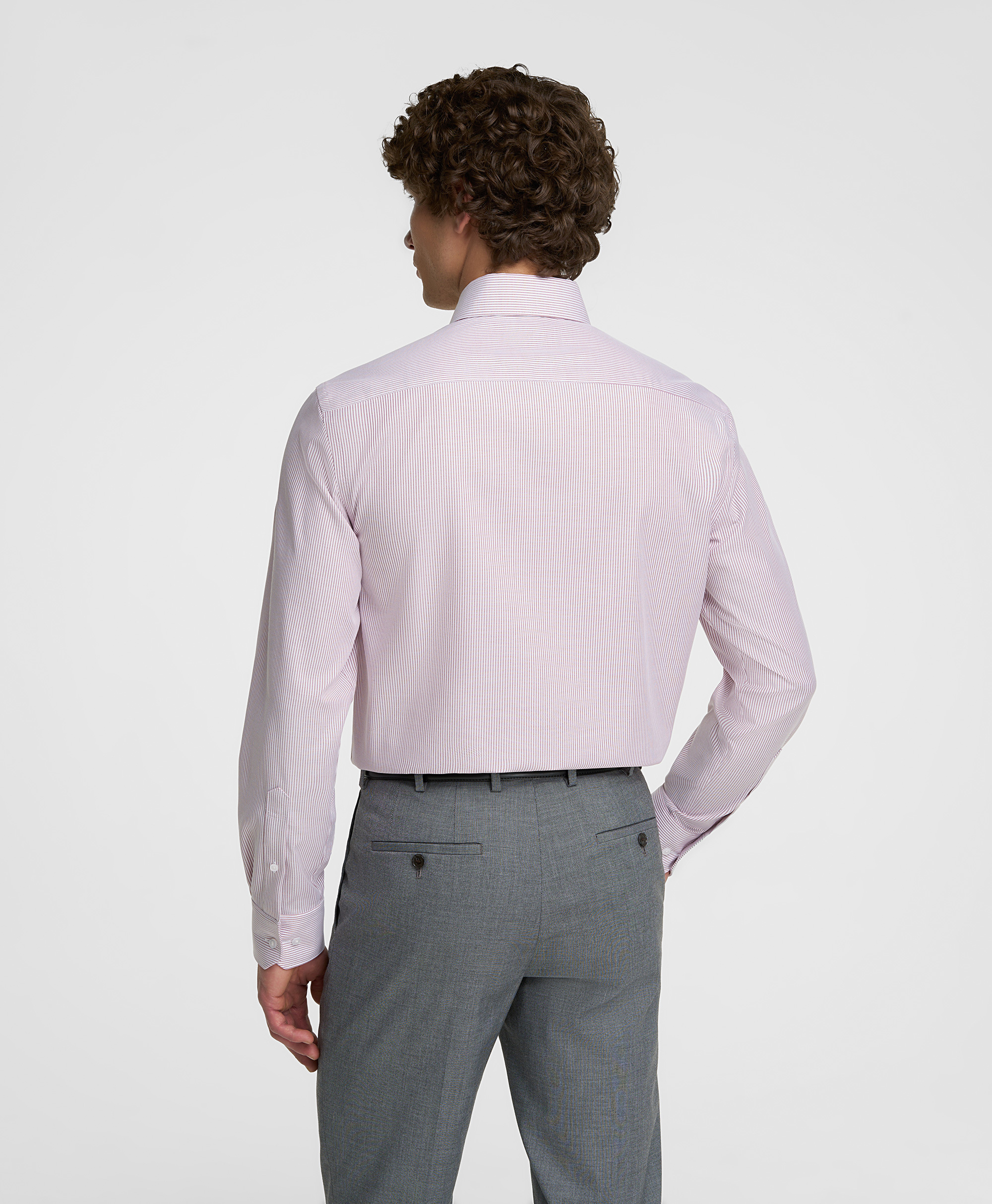 Рубашка из ткани стрейч, прямой силуэт