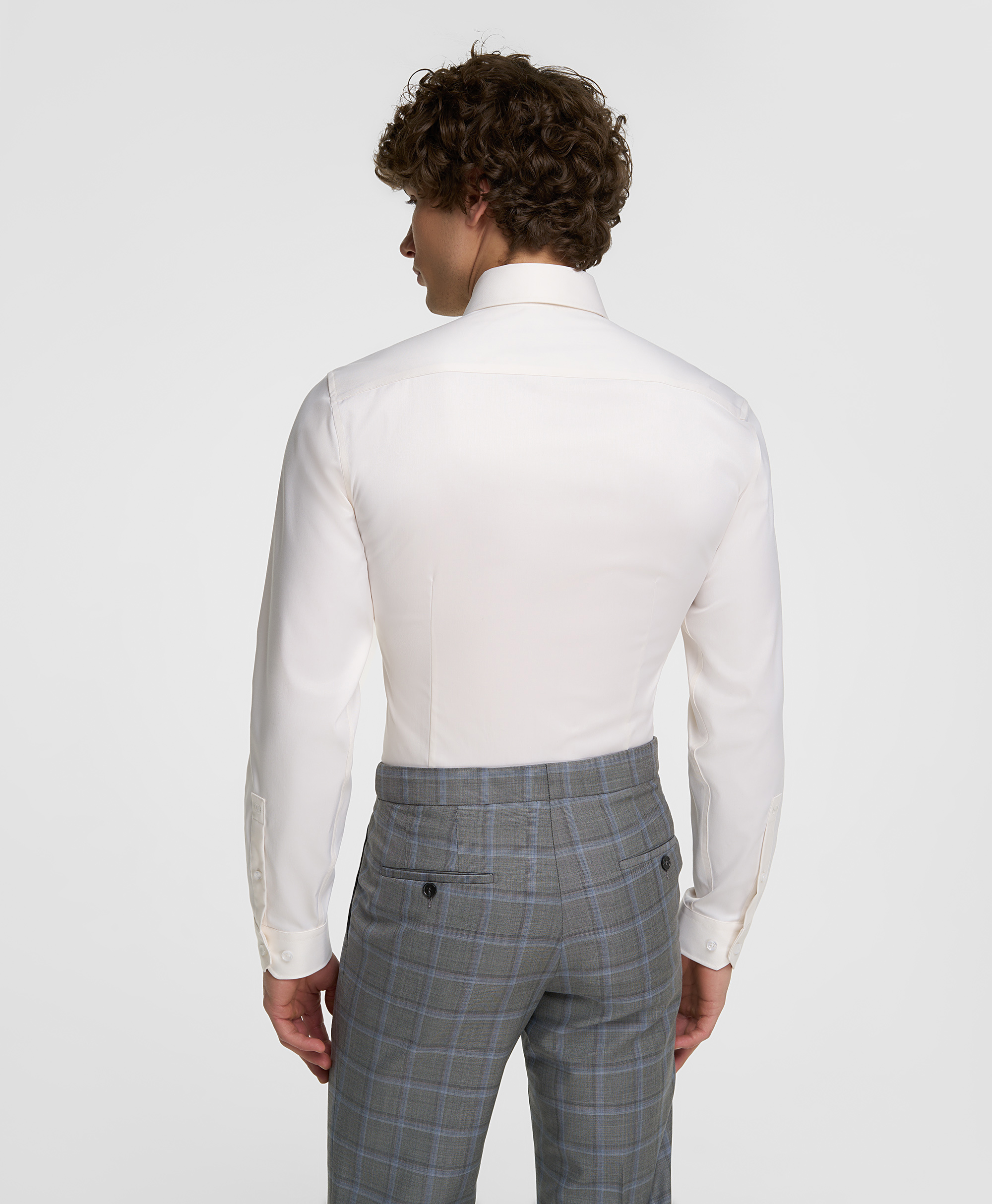 Рубашка из ткани стрейч, прилегающий силуэт