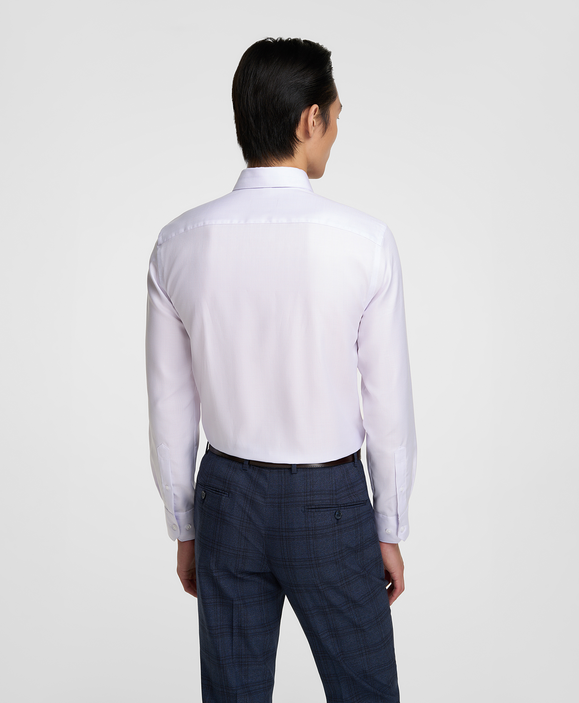 Рубашка хлопковая, не требует утюжки, прямой силуэт