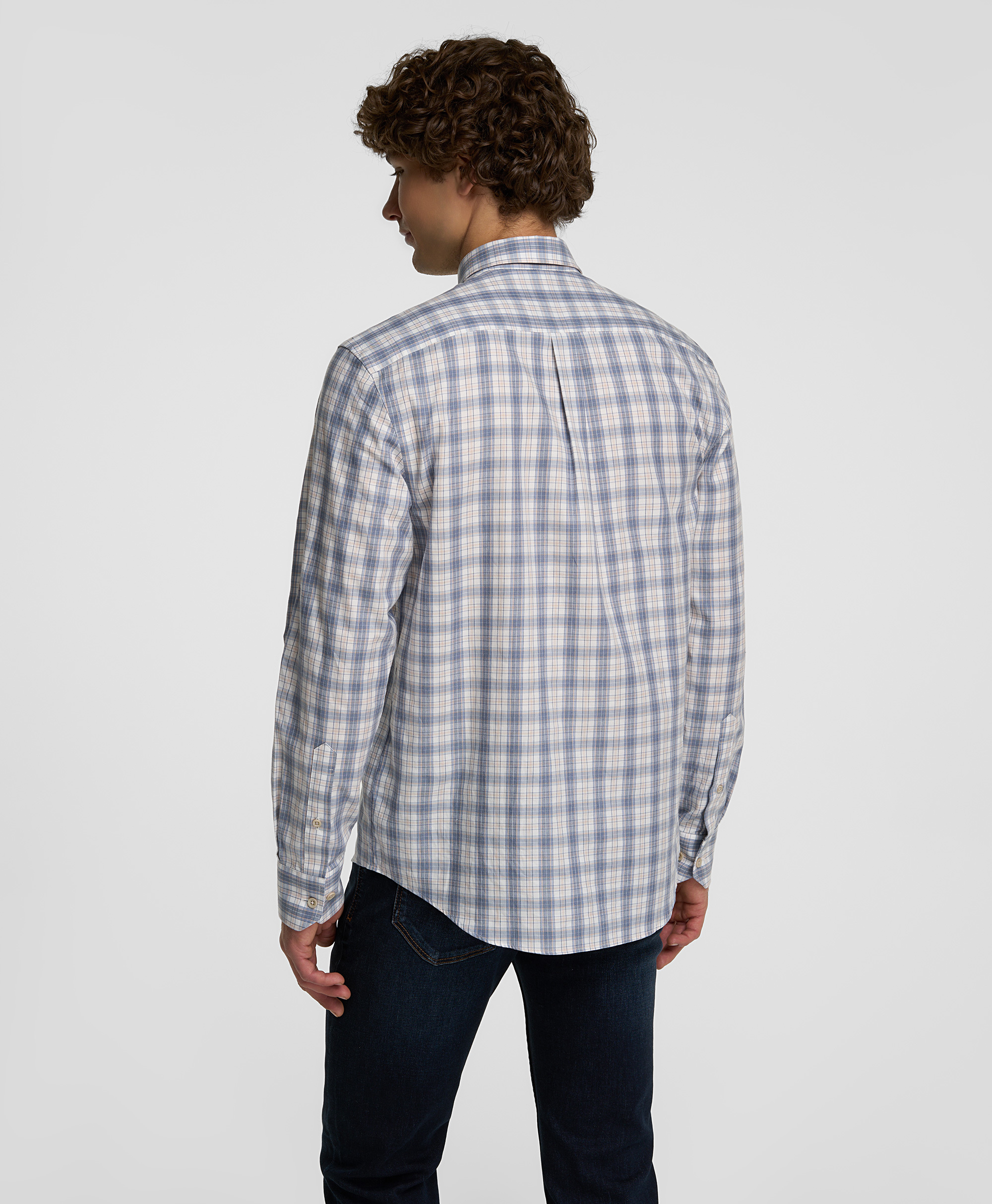 Рубашка фланелевая, прямой силуэт