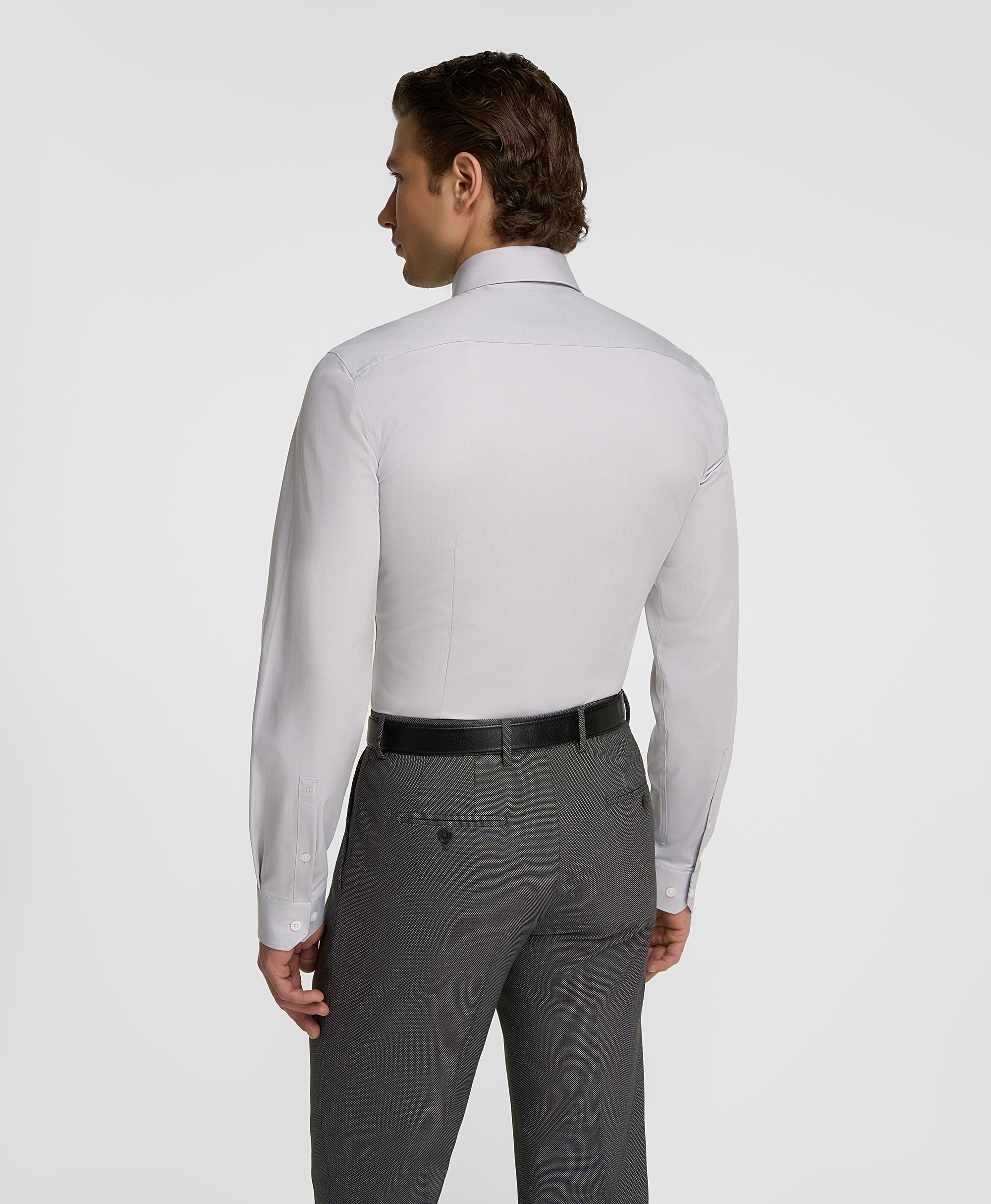 Рубашка из ткани стрейч, прилегающий силуэт