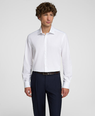 Рубашка хлопковая, прямой силуэт