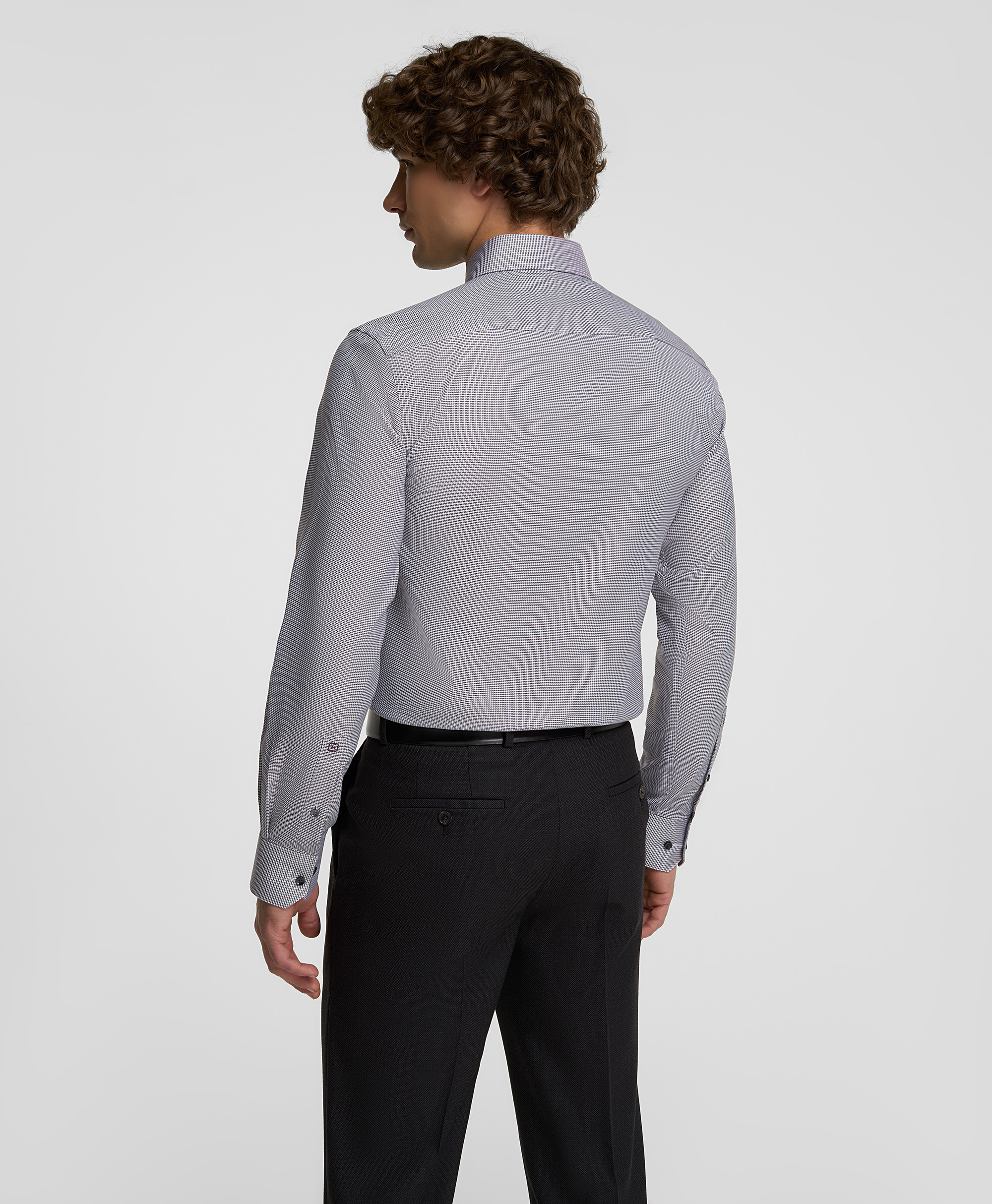 Рубашка хлопковая, прямой силуэт