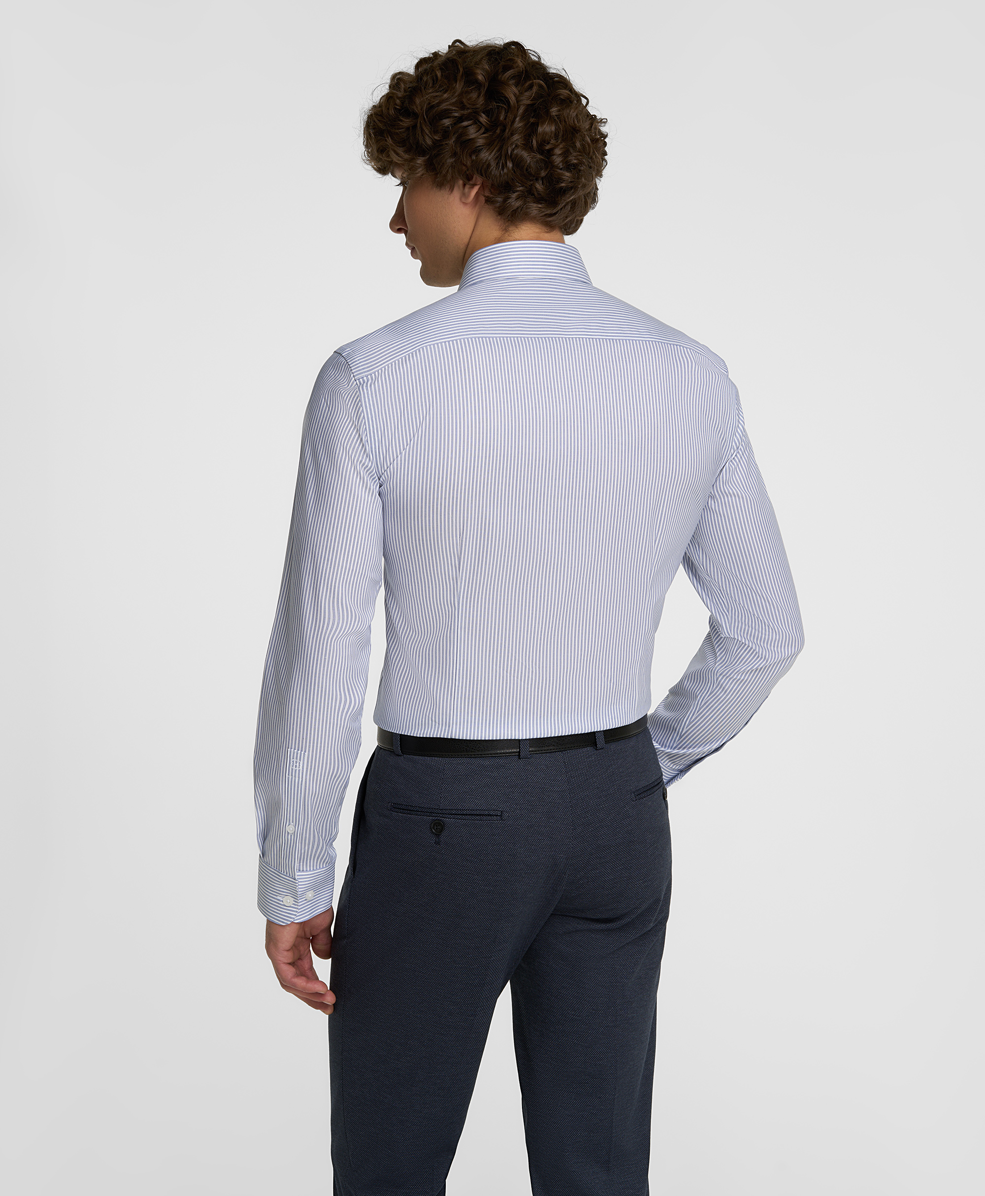 Рубашка из ткани стрейч, полуприлегающий силуэт