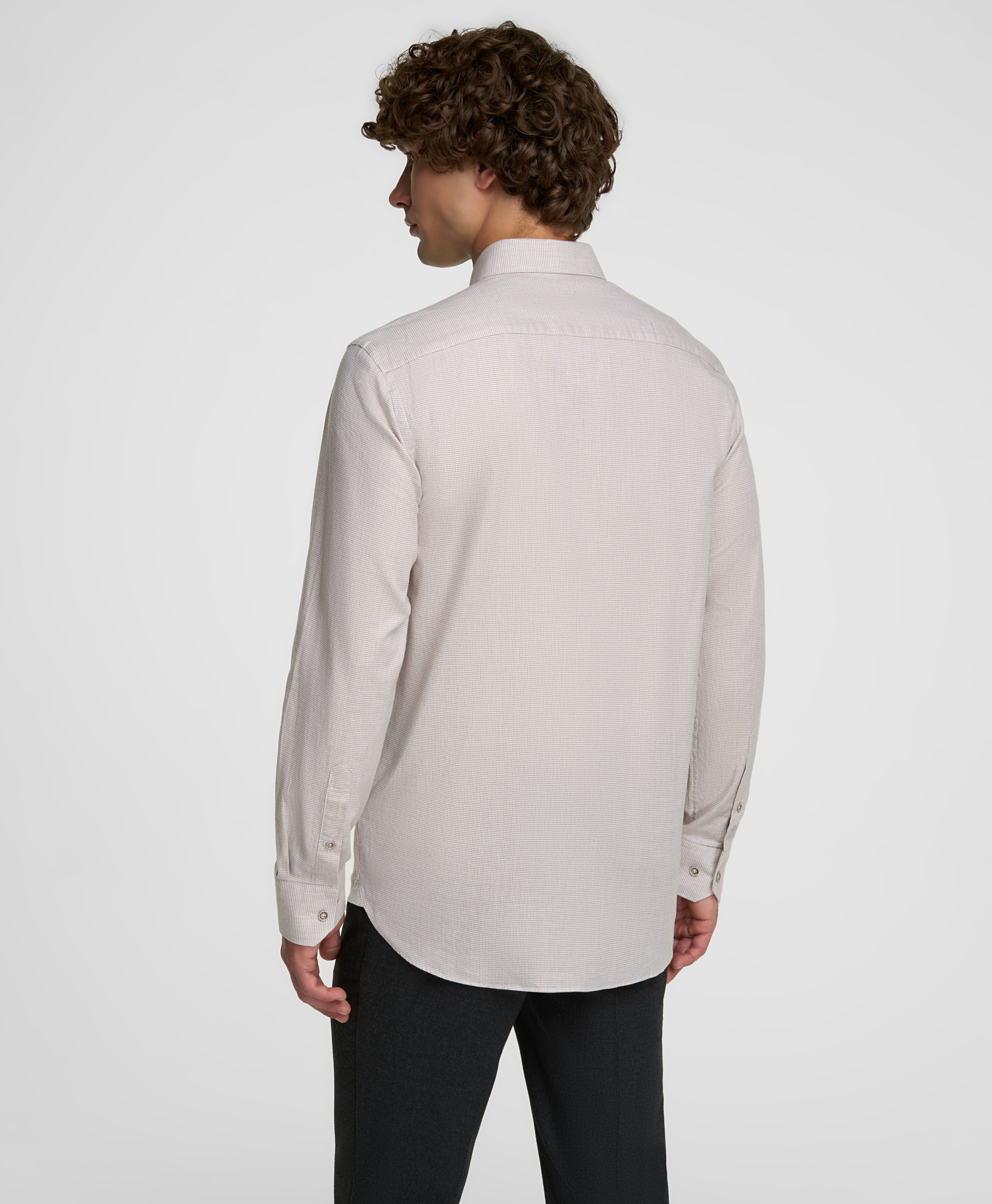 Рубашка фланелевая, прямой силуэт