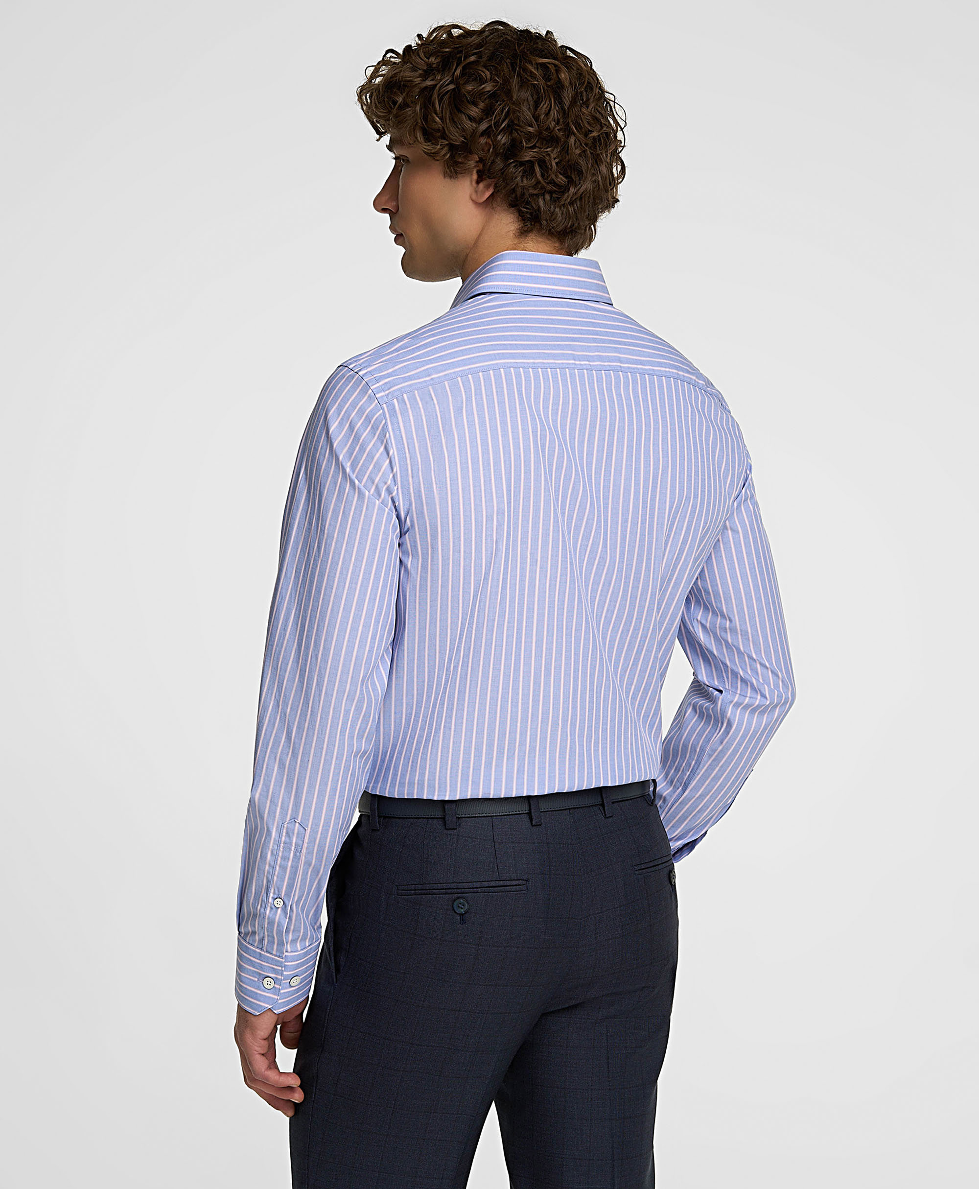 Рубашка хлопковая, прямой силуэт