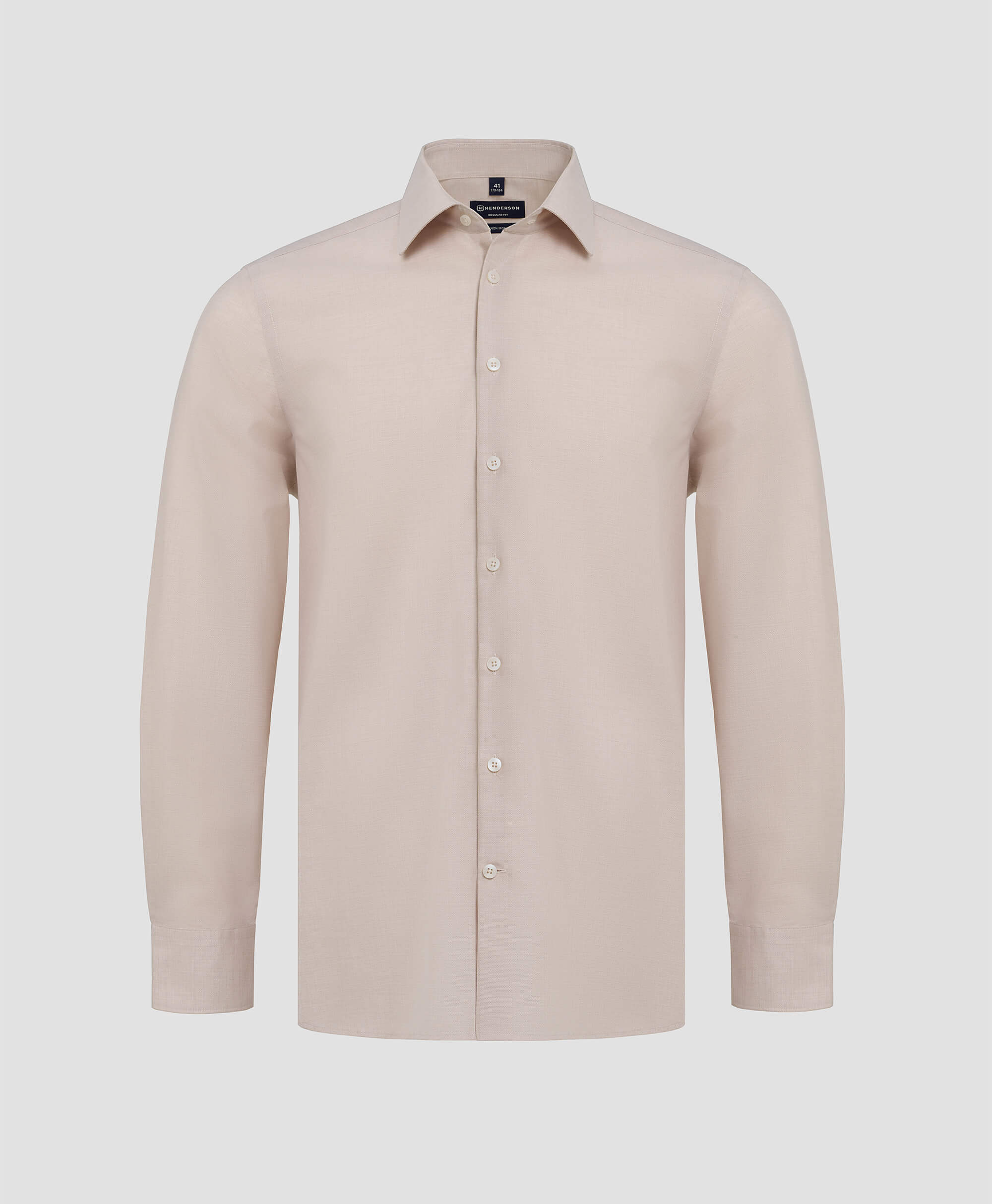 Рубашка не требует утюжки, прямой силуэт SHL-2402-R BEIGE- купить в ...