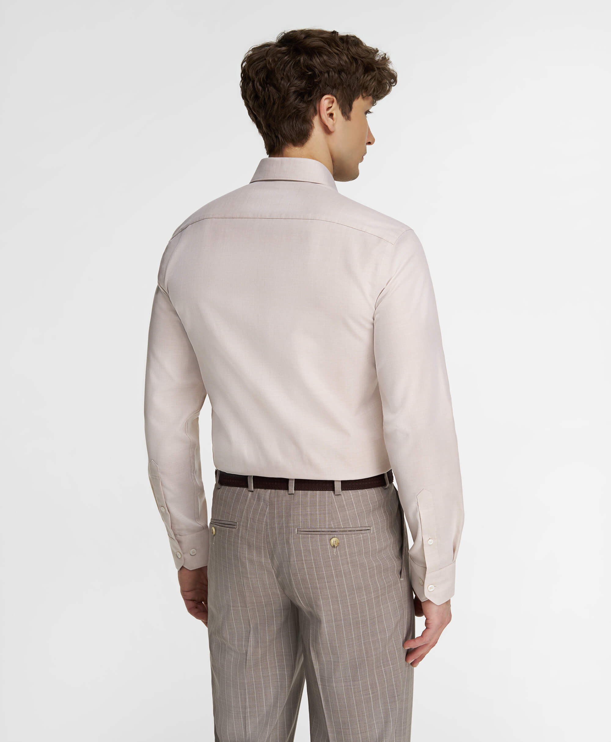 Рубашка, не требует утюжки, прямой силуэт SHL-2402-R BEIGE- купить в ...