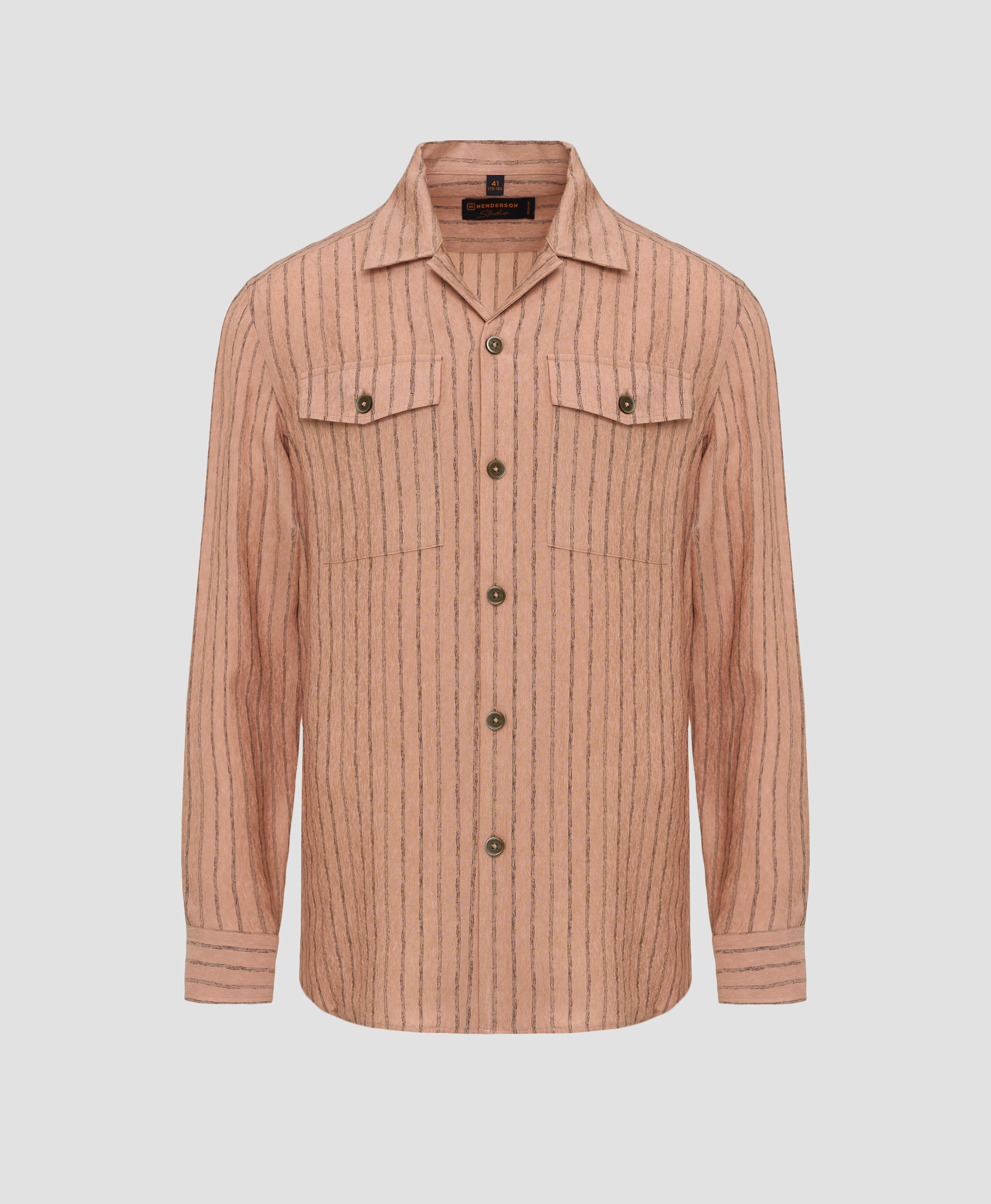 Рубашка HENDERSON Studio, прямой силуэт