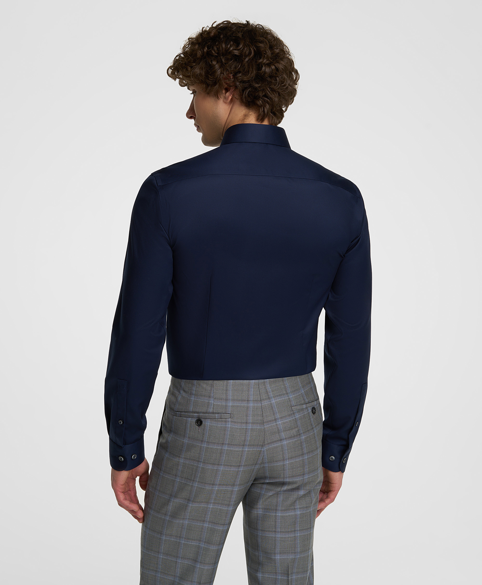 Рубашка из ткани стрейч, полуприлегающий силуэт