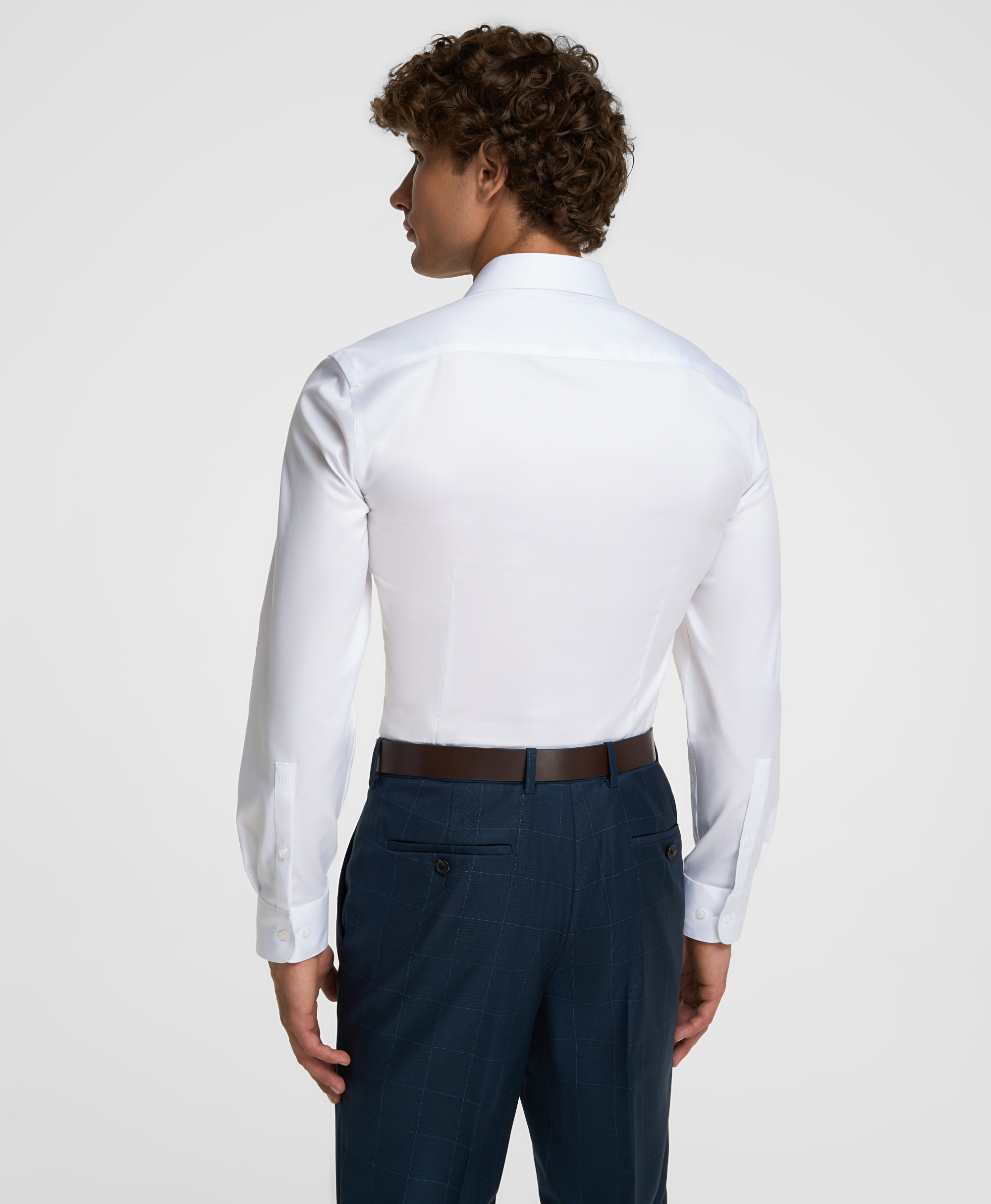 Рубашка из ткани стрейч, полуприлегающий силуэт