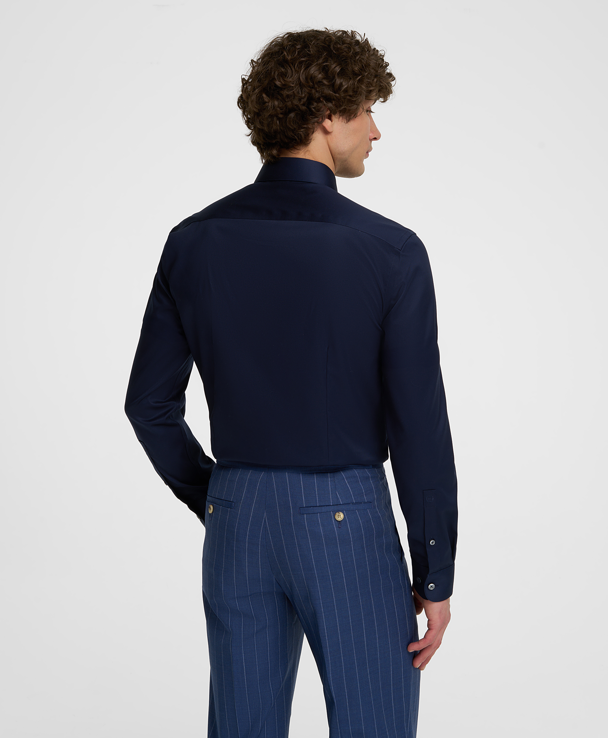 Рубашка из ткани стрейч, полуприлегающий силуэт