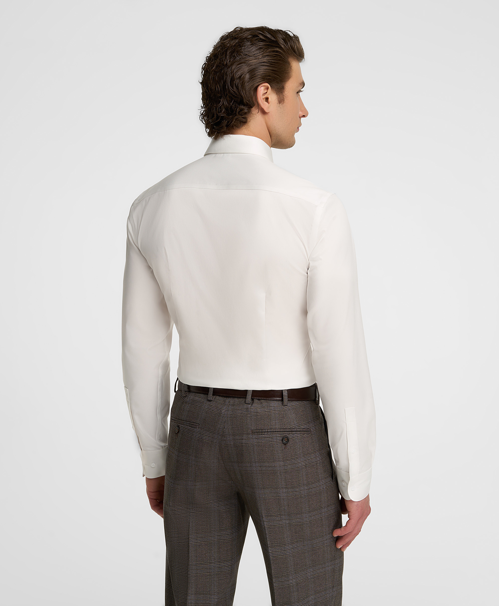 Рубашка из ткани стрейч, полуприлегающий силуэт