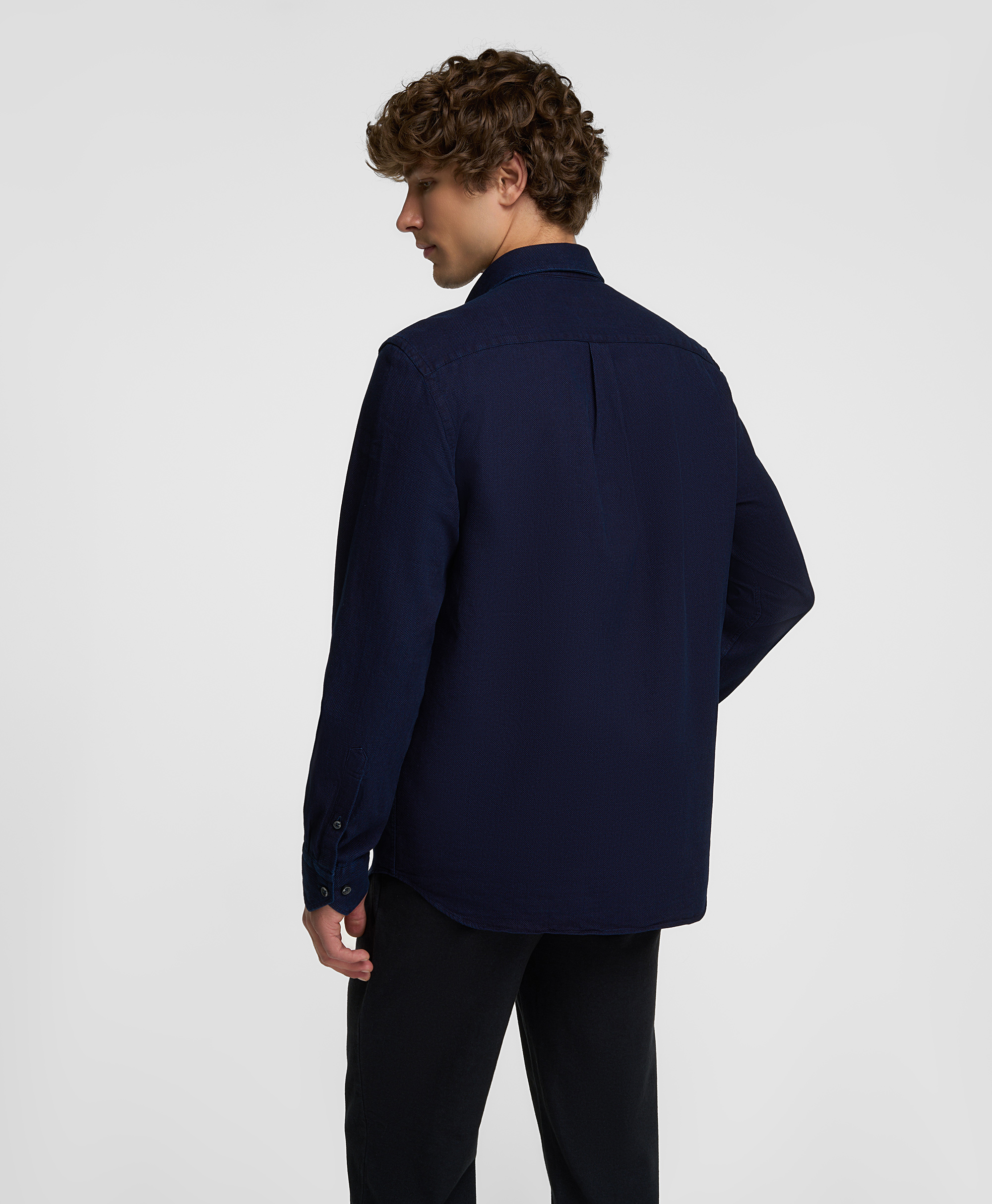 Рубашка джинсовая, прямой силуэт