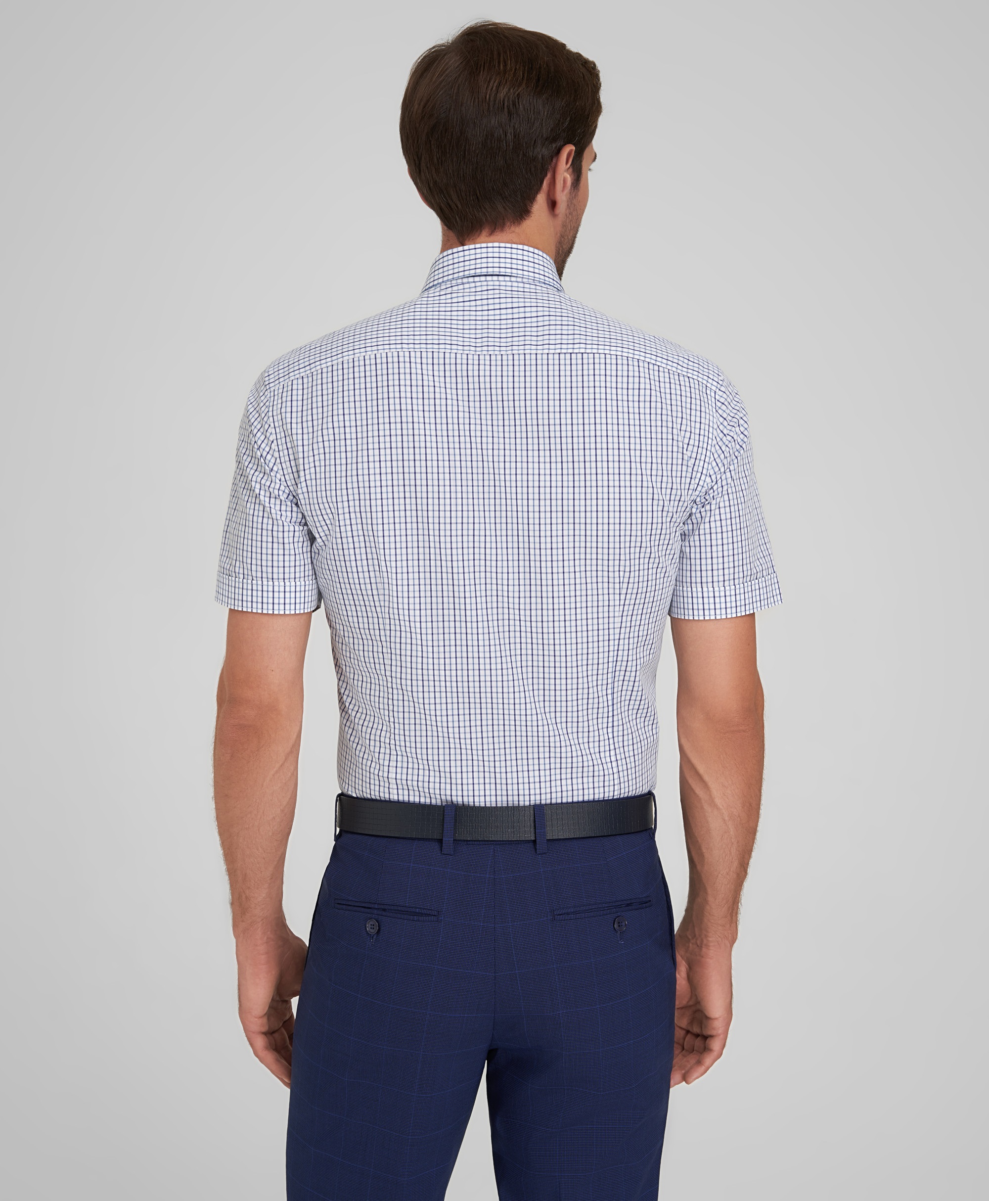 Рубашка хлопковая, полуприлегающий силуэт