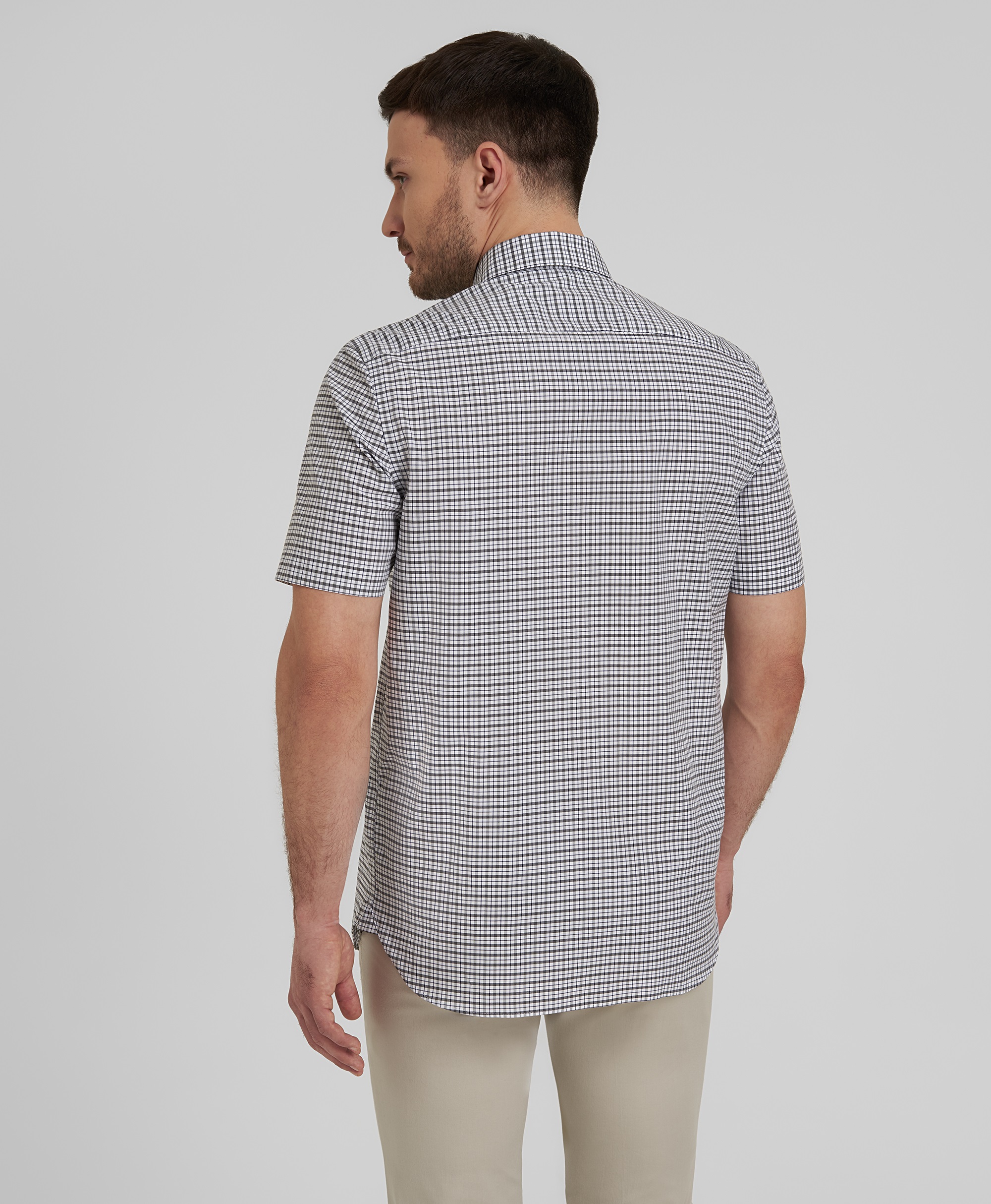 Рубашка хлопковая, прямой силуэт