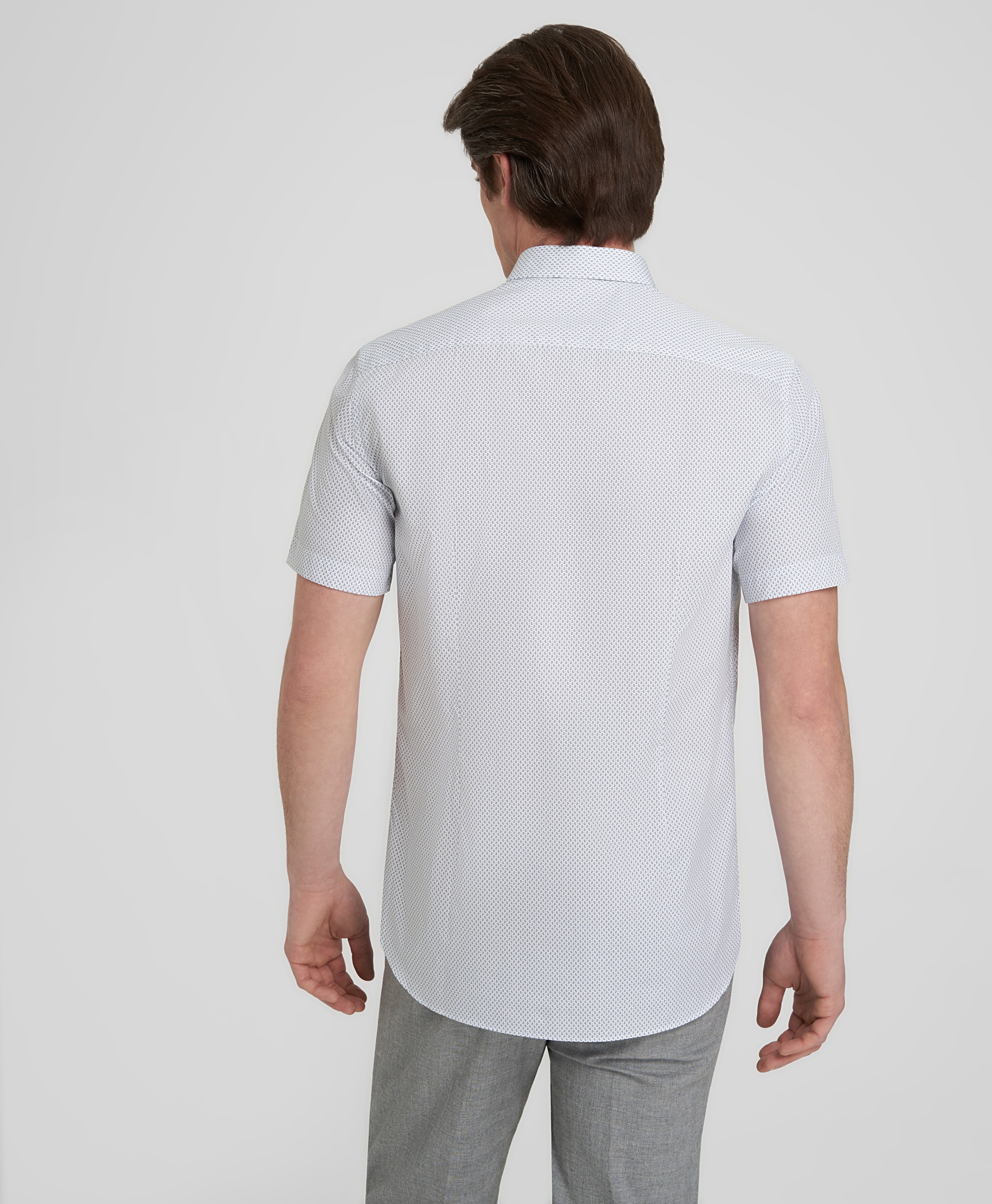 Рубашка хлопковая, полуприлегающий силуэт