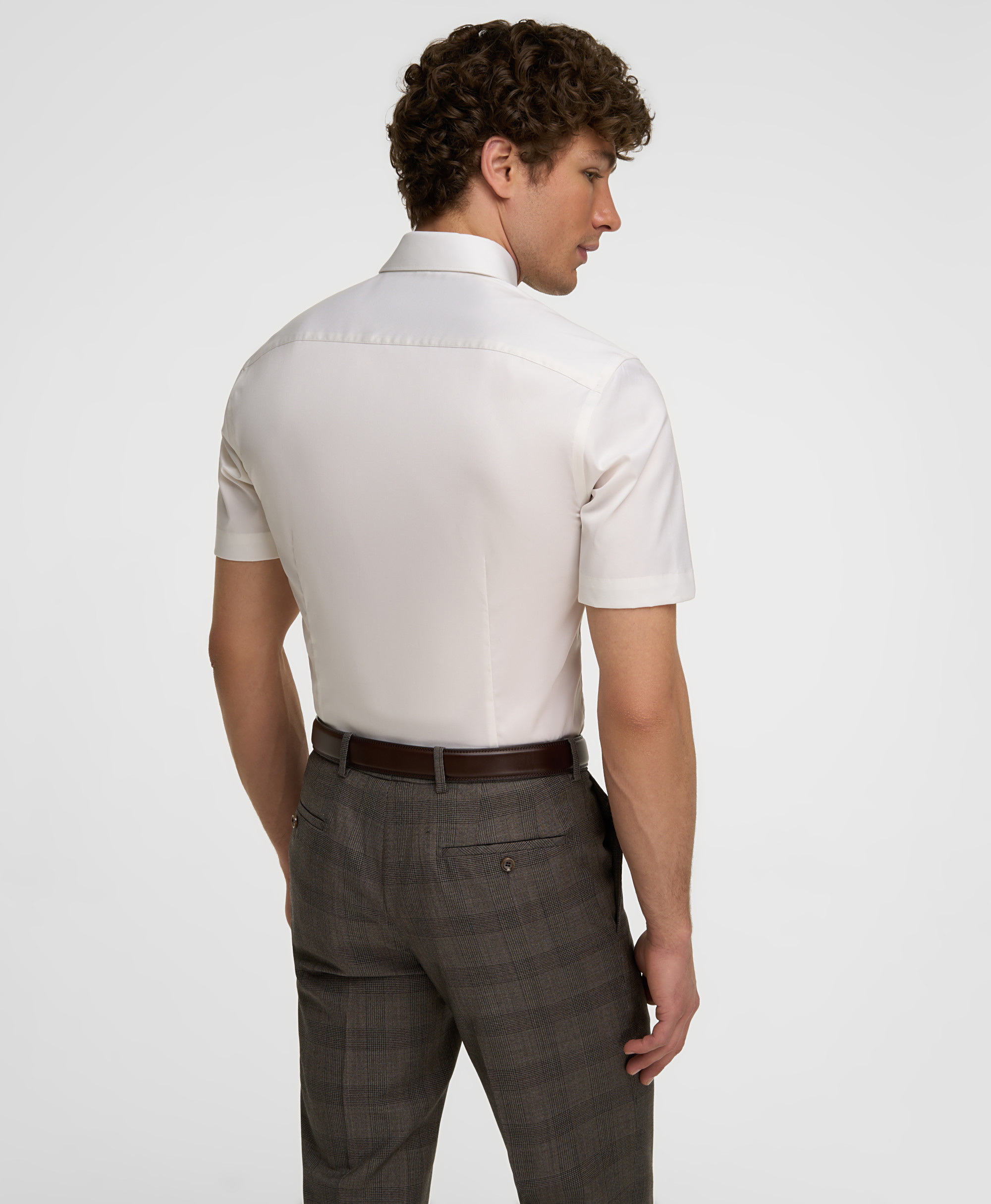 Рубашка из ткани стрейч, полуприлегающий силуэт