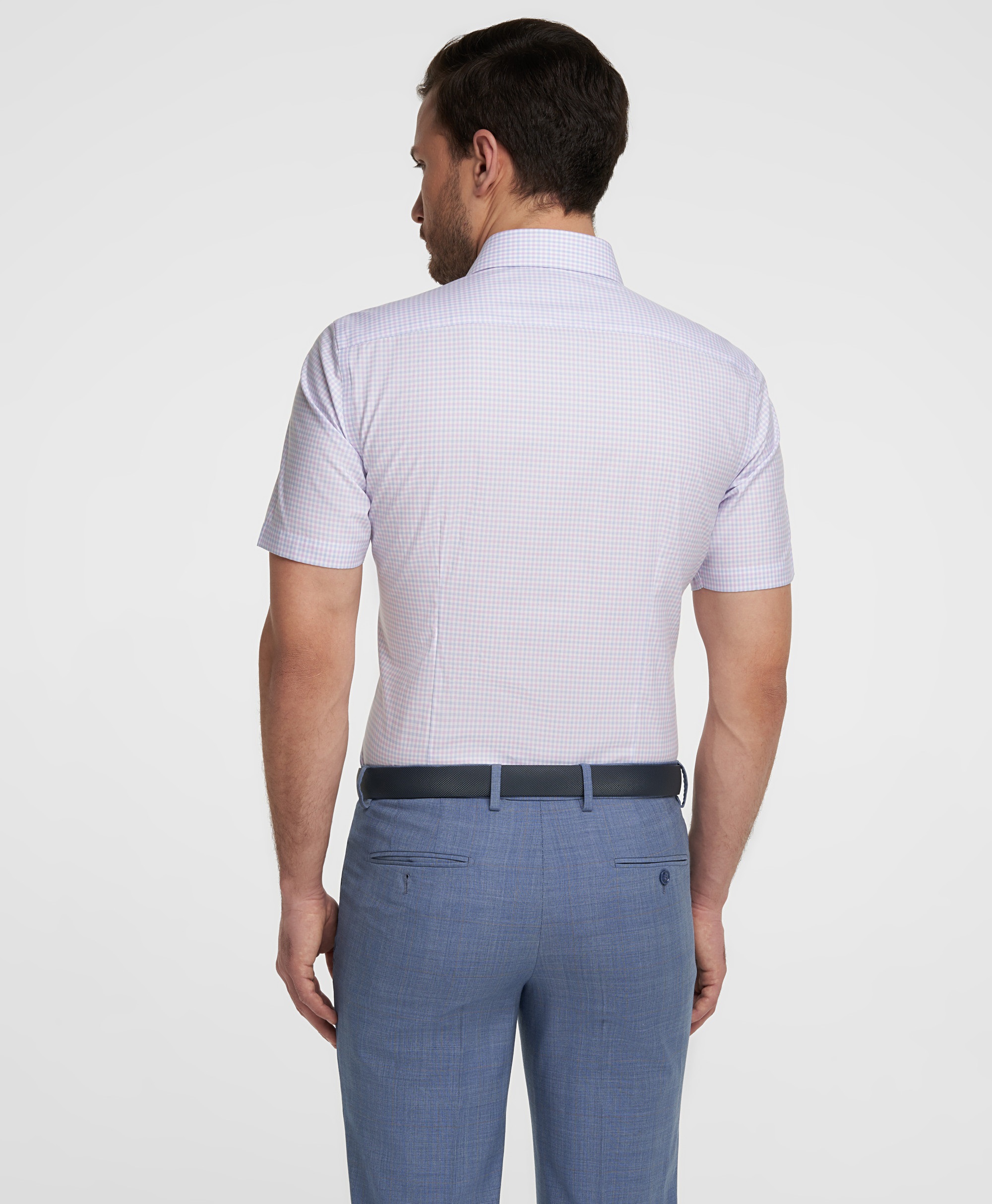 Рубашка хлопковая, полуприлегающий силуэт