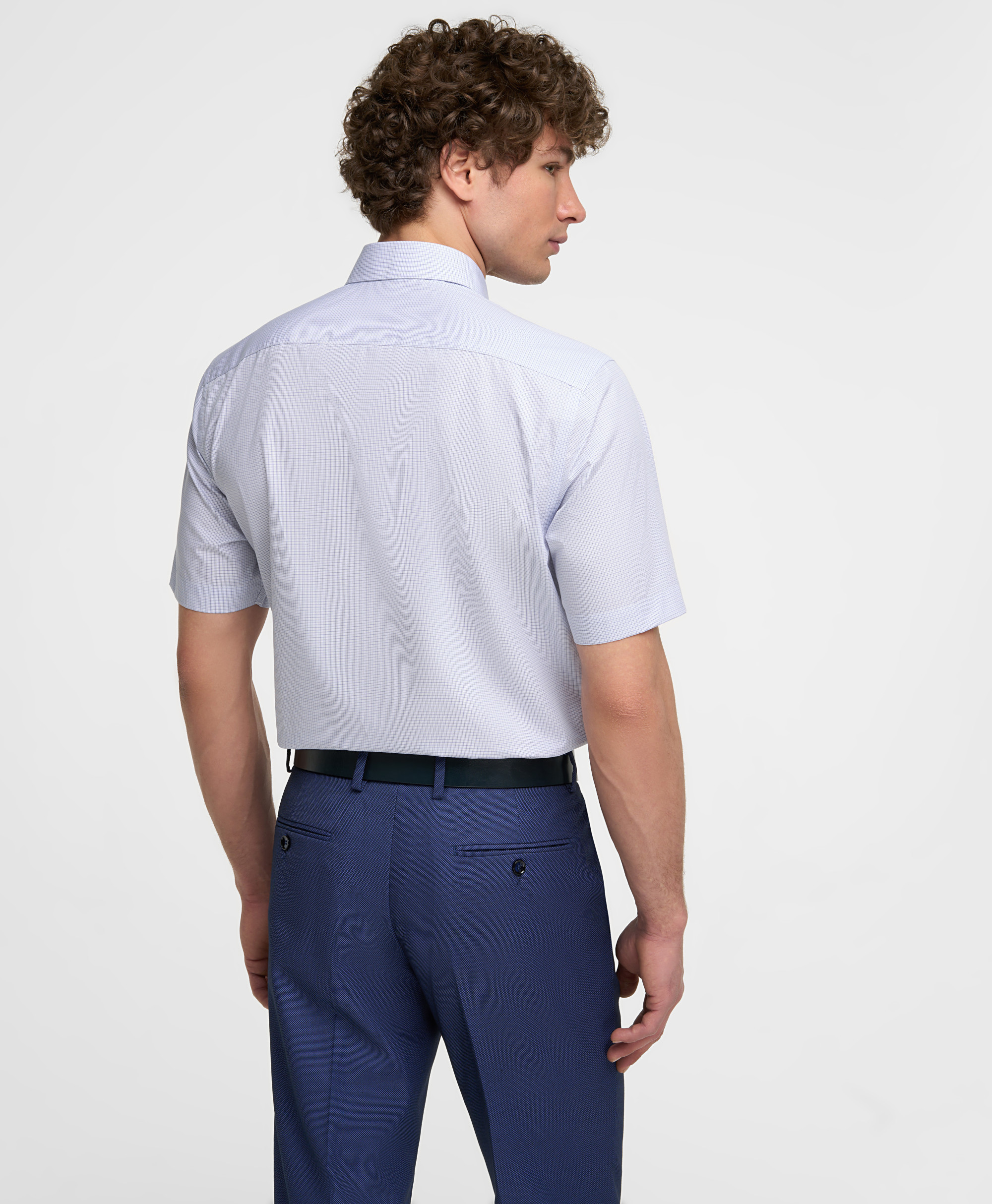 Рубашка хлопковая, прямой силуэт