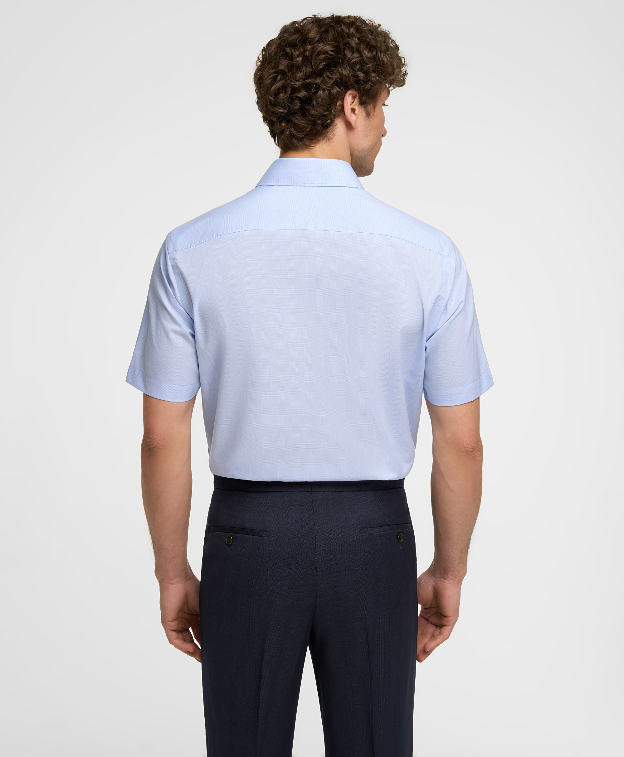 Рубашка хлопковая, прямой силуэт