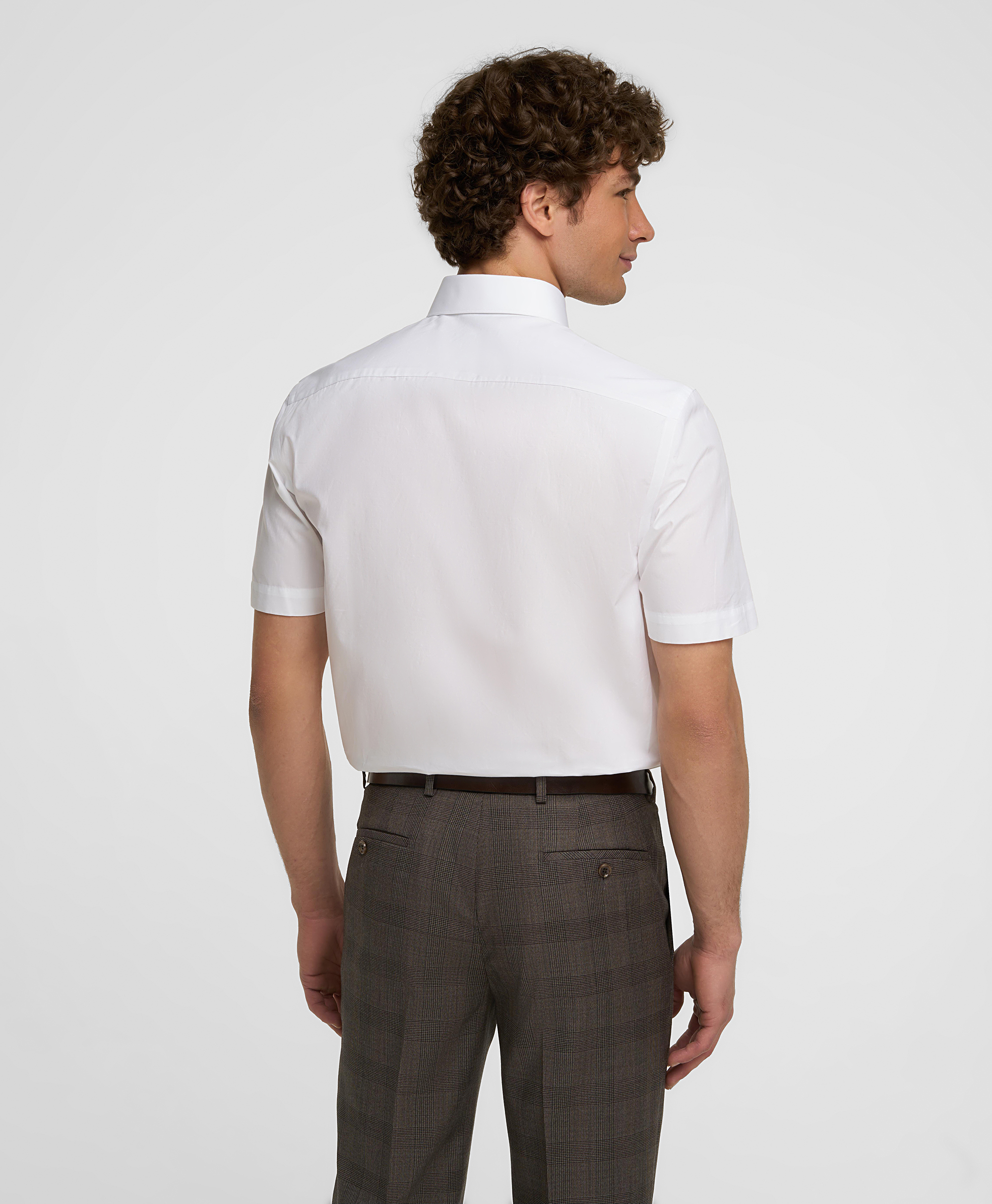 Рубашка хлопковая, прямой силуэт