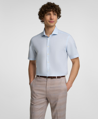 Рубашка из поплина,  полуприлегающий силуэт