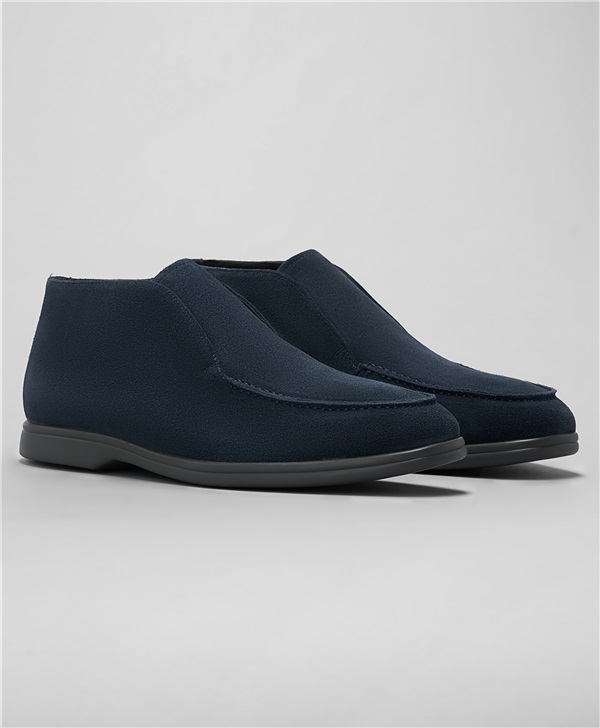 Ботинки на скрытой резинке SS-0672 NAVY- купить в HENDERSON.RU, цена 4995