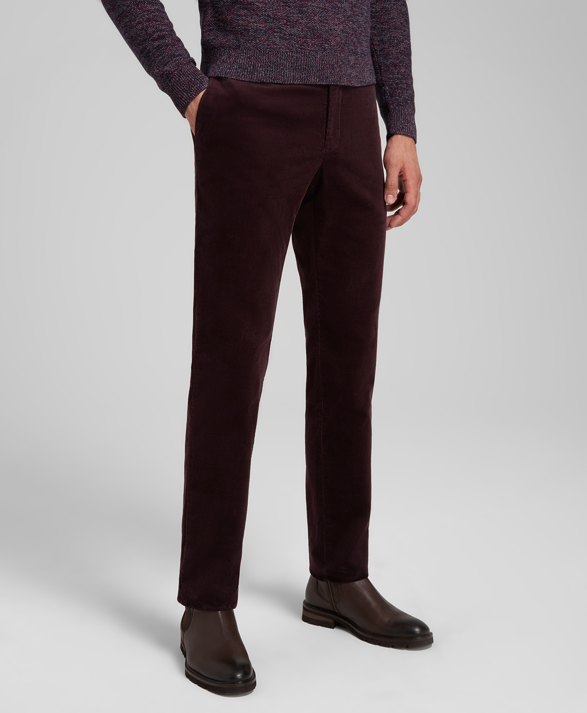 Брюки-чинос вельветовые, полуприлегающий силуэт