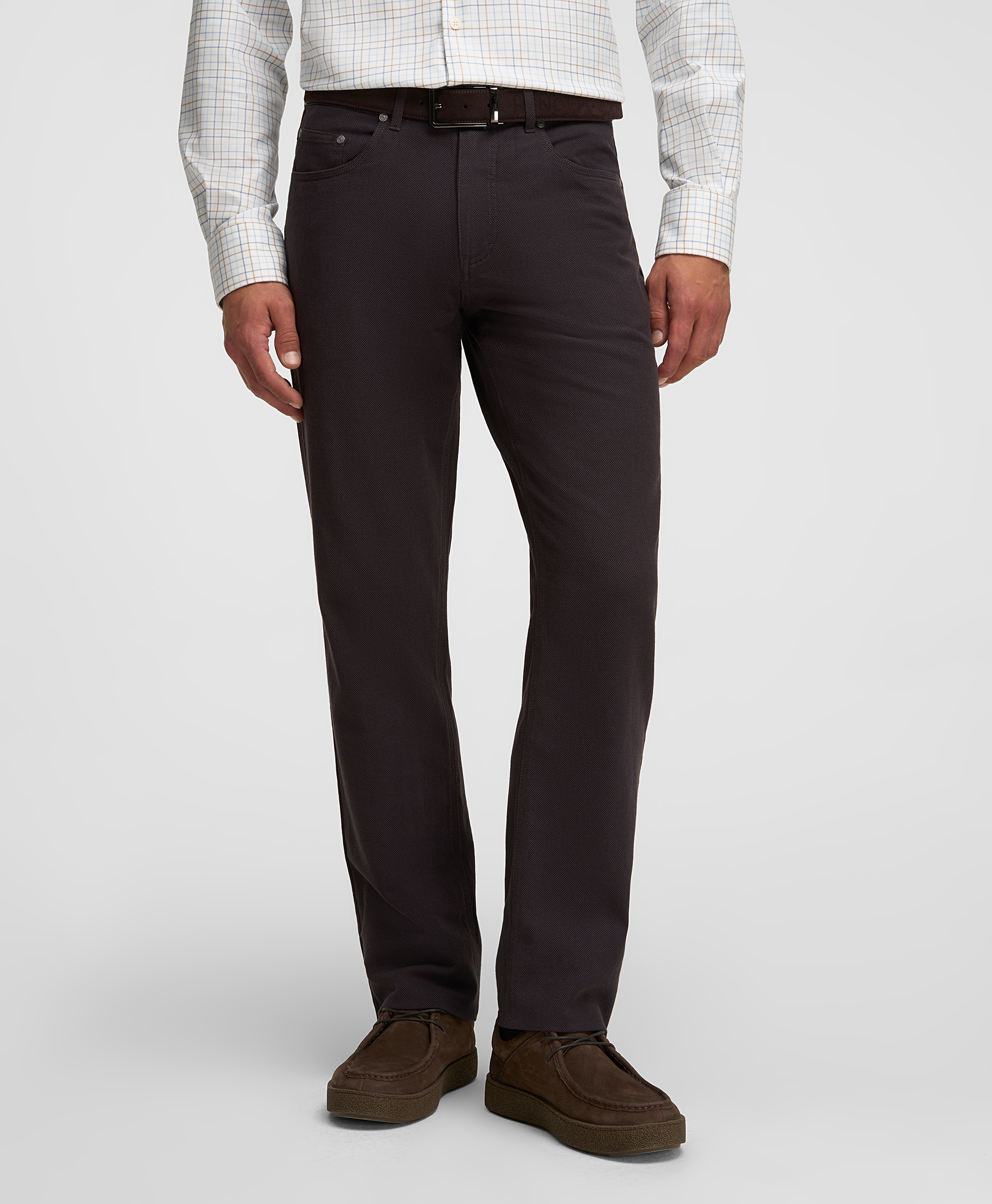 Брюки 5 карманов, прямой силуэт