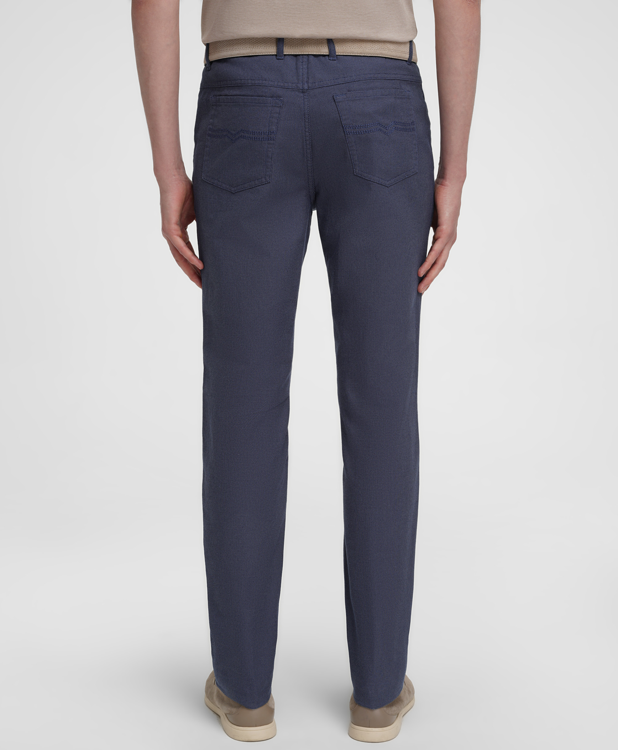 Брюки 5 карманов, полуприлегающий силуэт