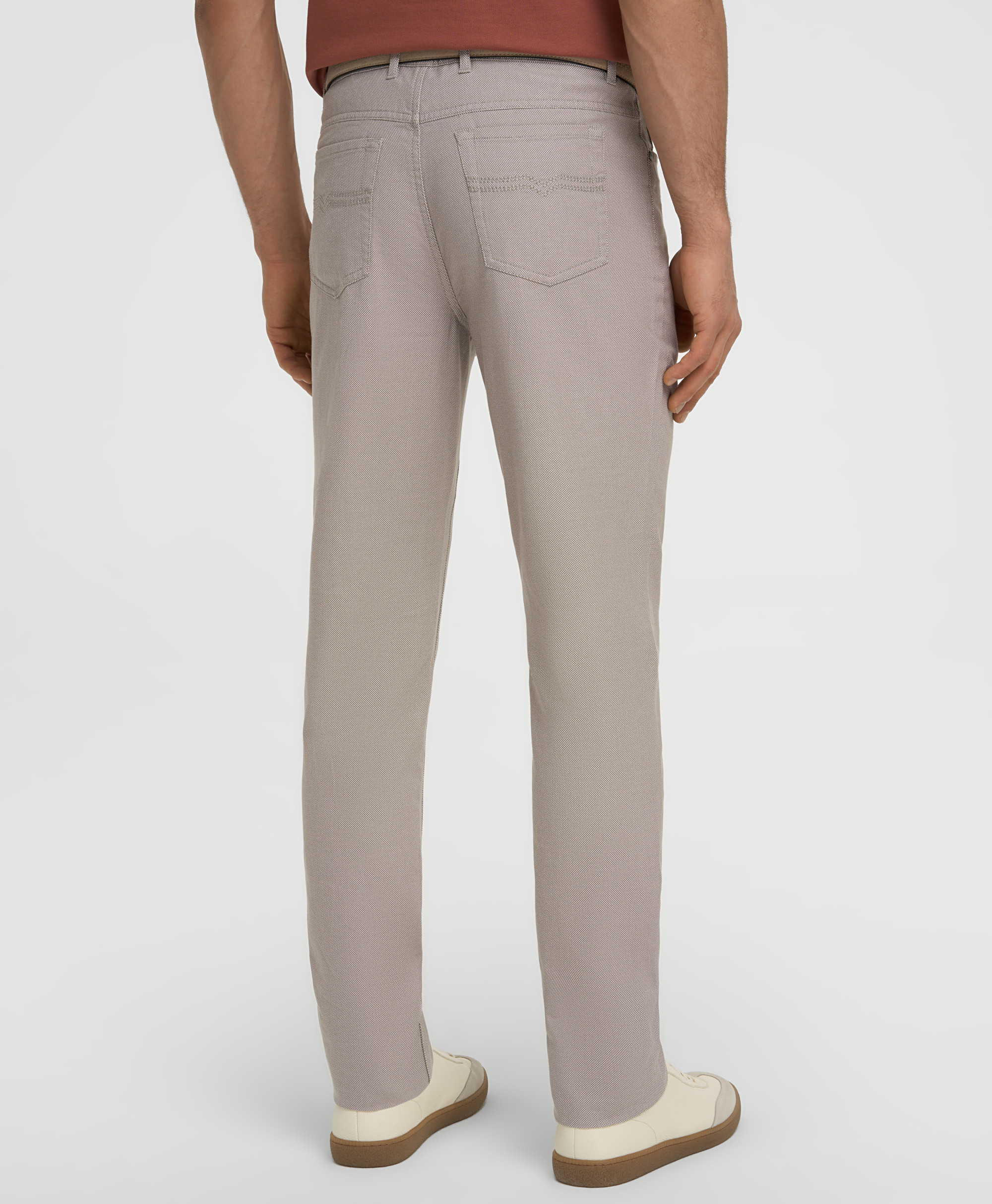 Брюки 5 карманов, полуприлегающий силуэт