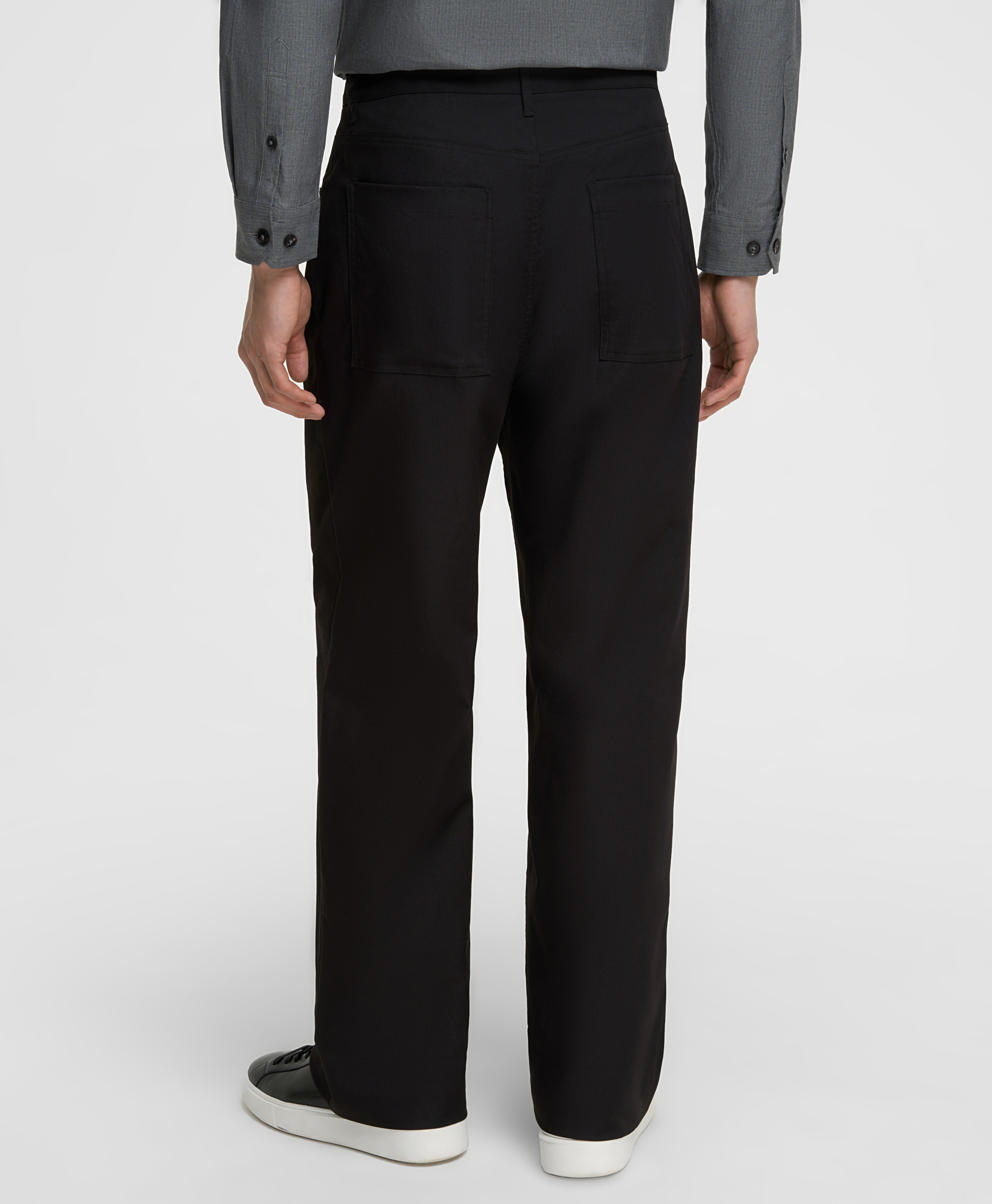 Брюки 5 карманов, прямой силуэт