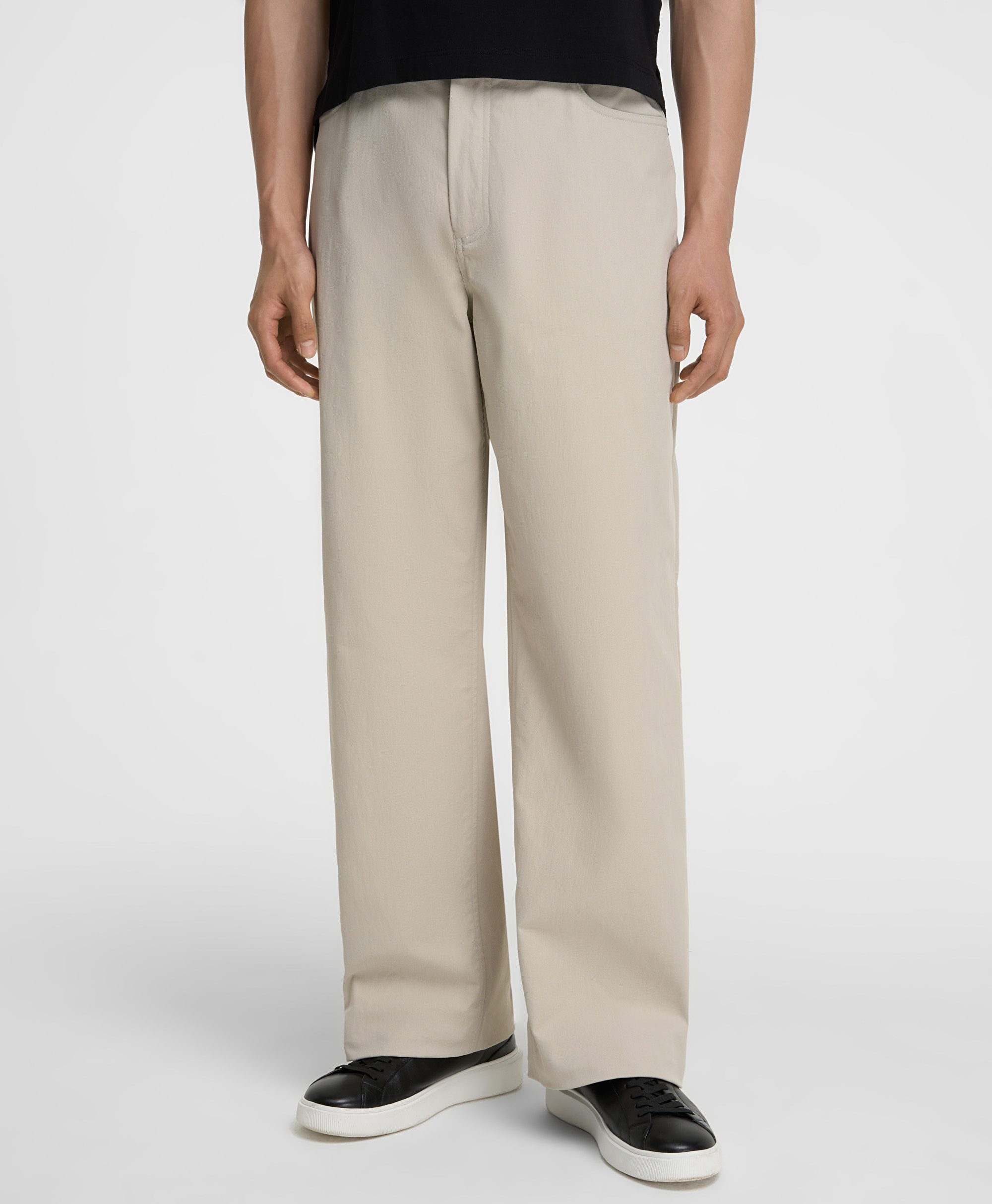 Брюки 5 карманов, прямой силуэт