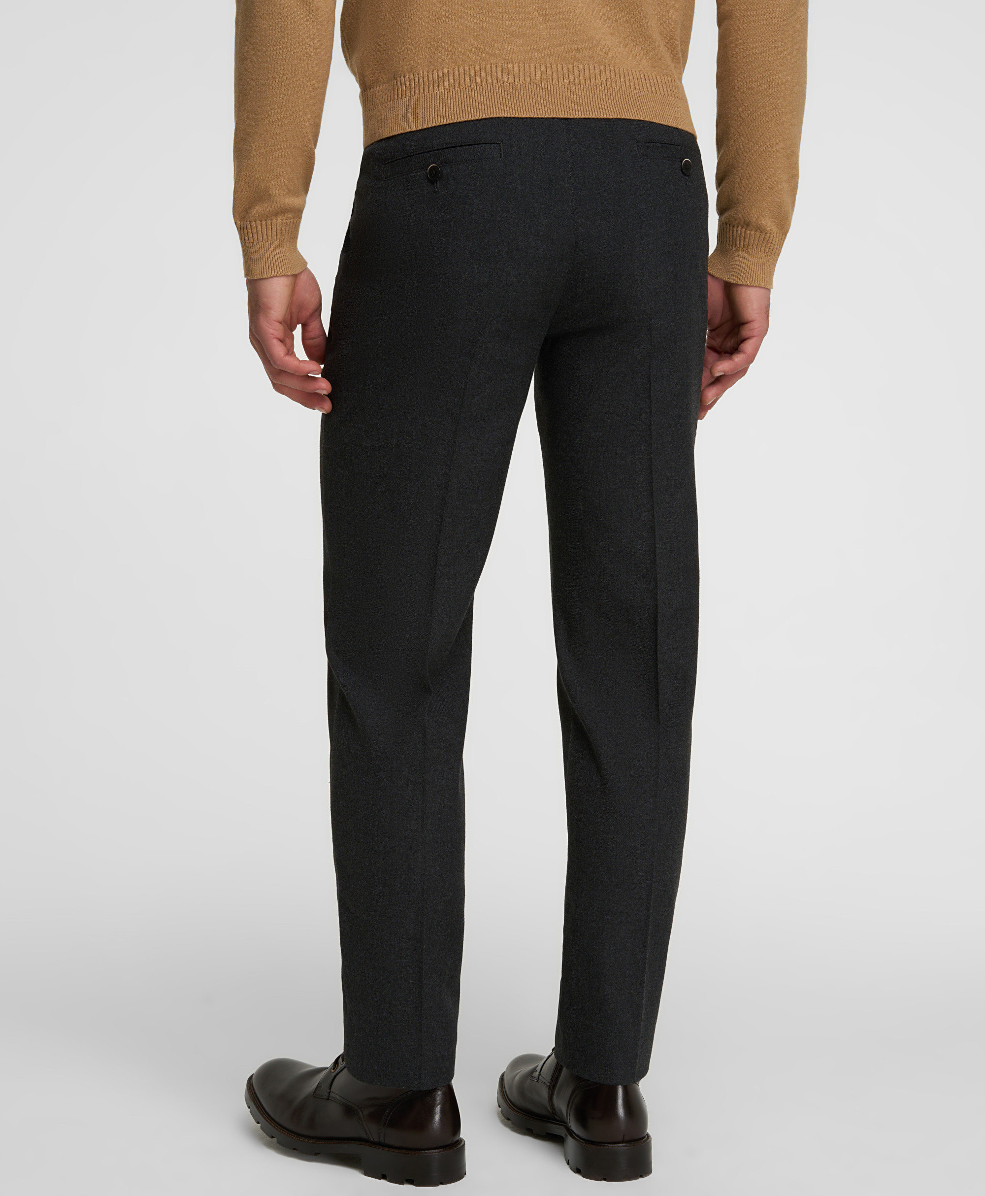 Брюки-чинос фланелевые, прямой силуэт