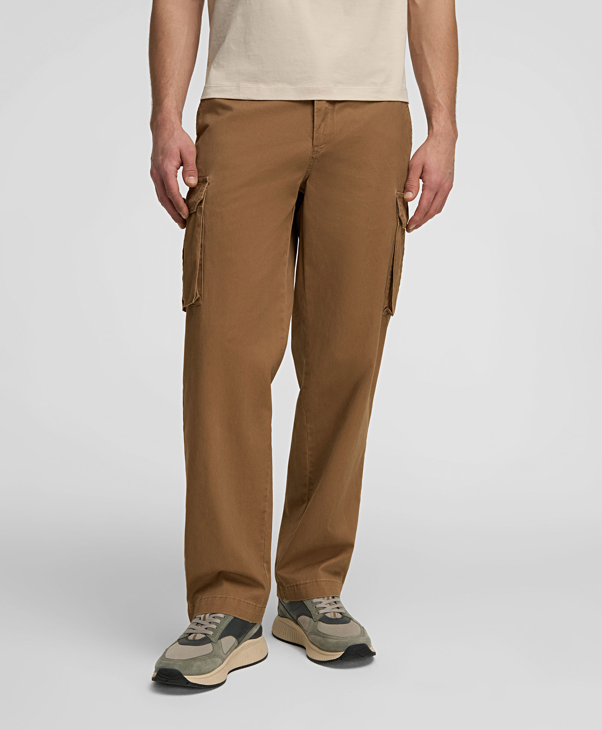 Брюки-карго, прямой силуэт