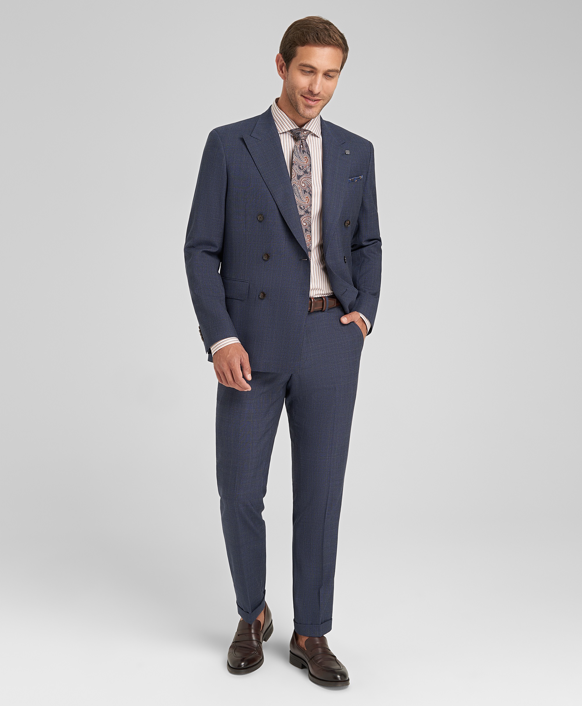 Брюки костюмные, прямой силуэт