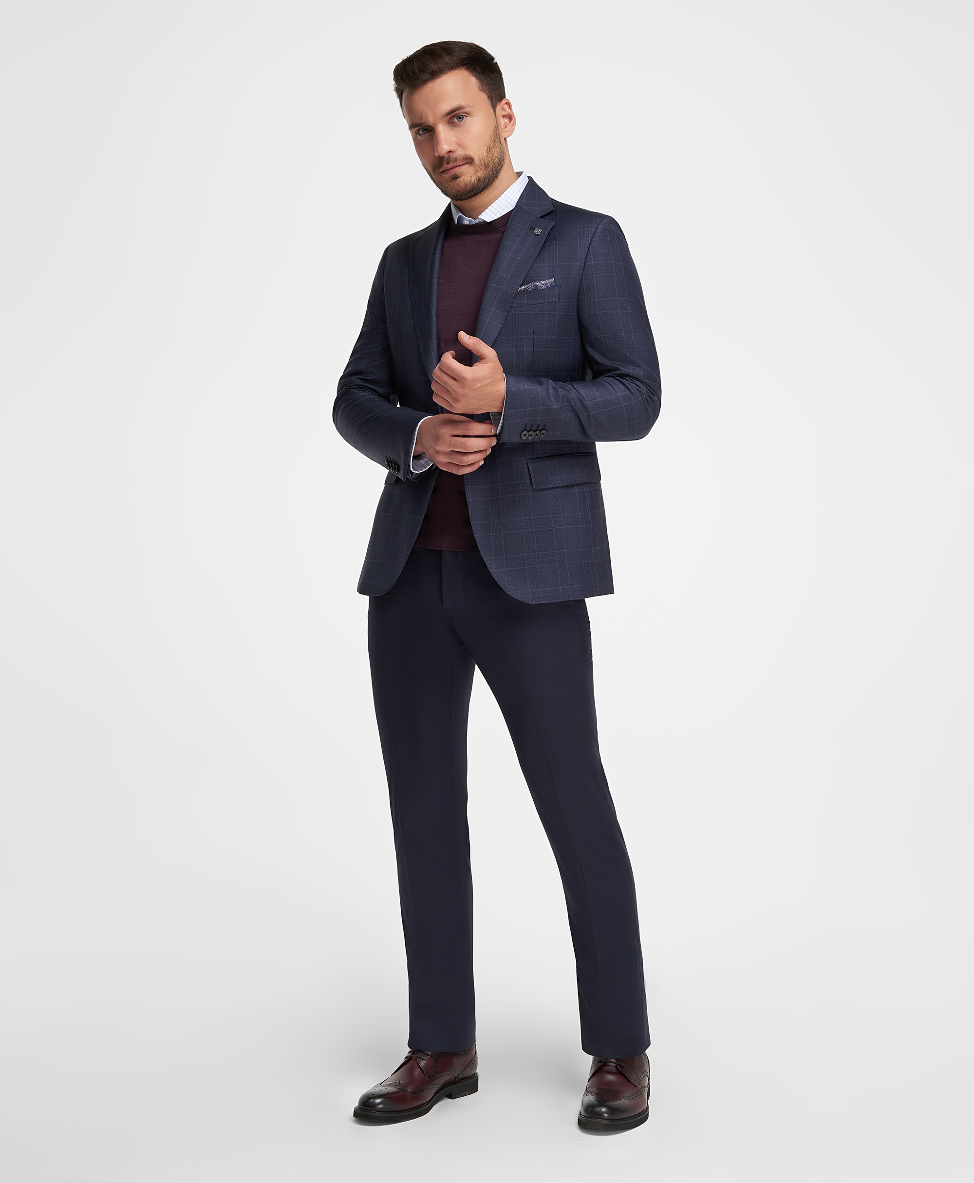 Брюки костюмные, прямой силуэт