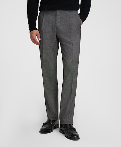 Брюки костюмные из эластичной ткани, полуприлегающий силуэт