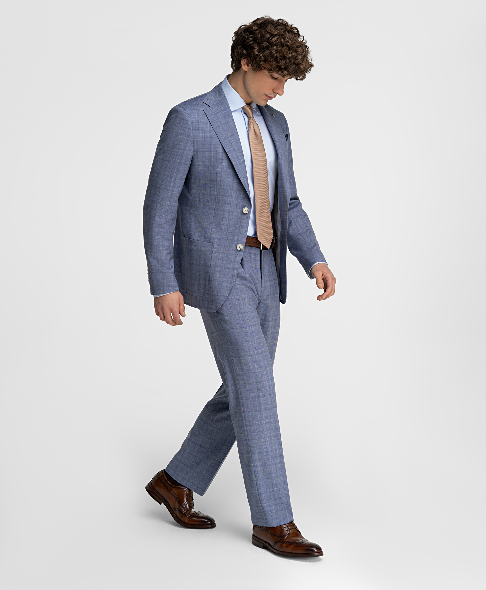 Брюки костюмные, прямой силуэт