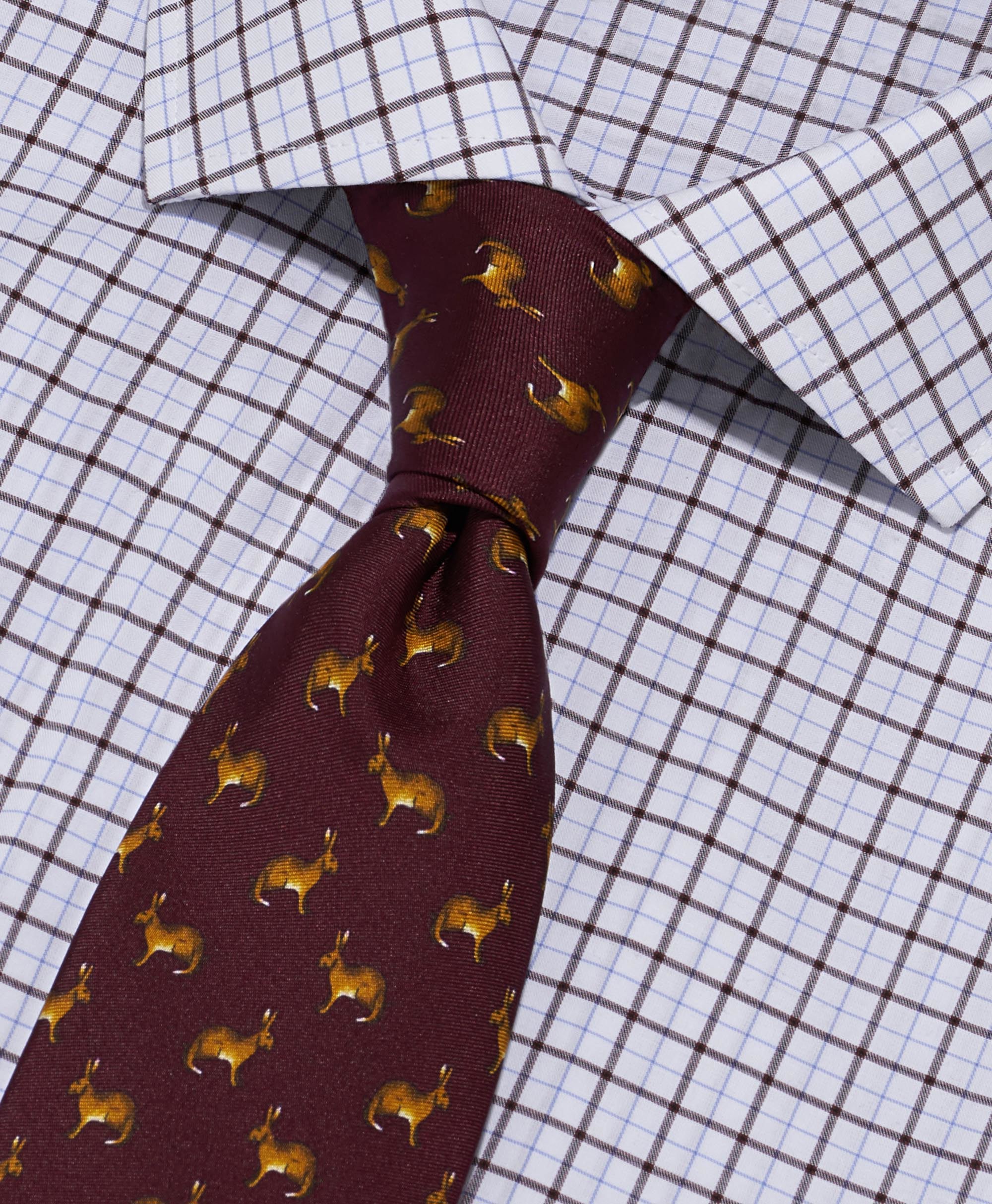 Галстук узкий шёлковый с подкладкой из той же ткани