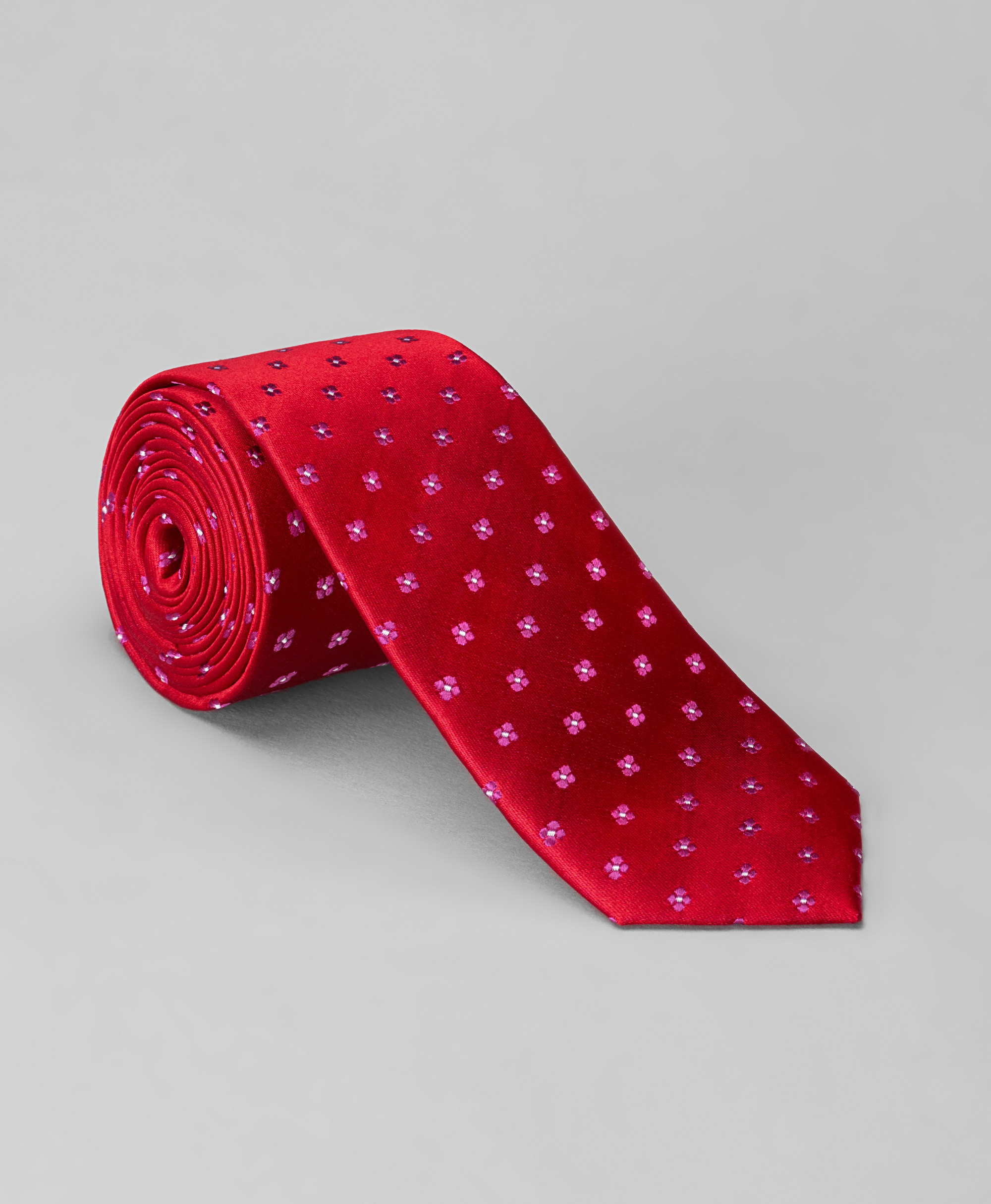 Галстук узкий шёлковый жаккардовый