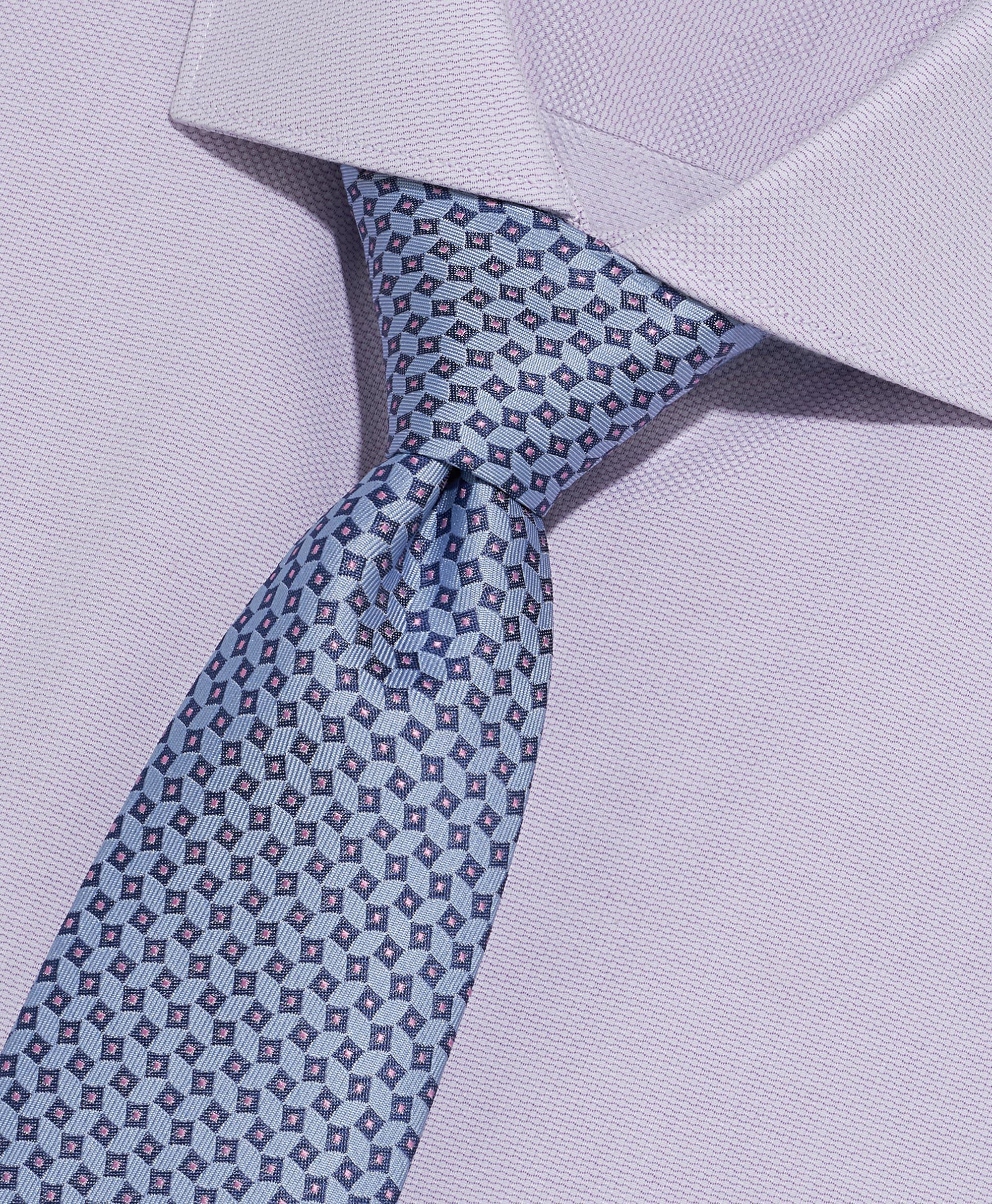 Галстук шёлковый жаккардовый в 5 сложений из цельного отреза ткани