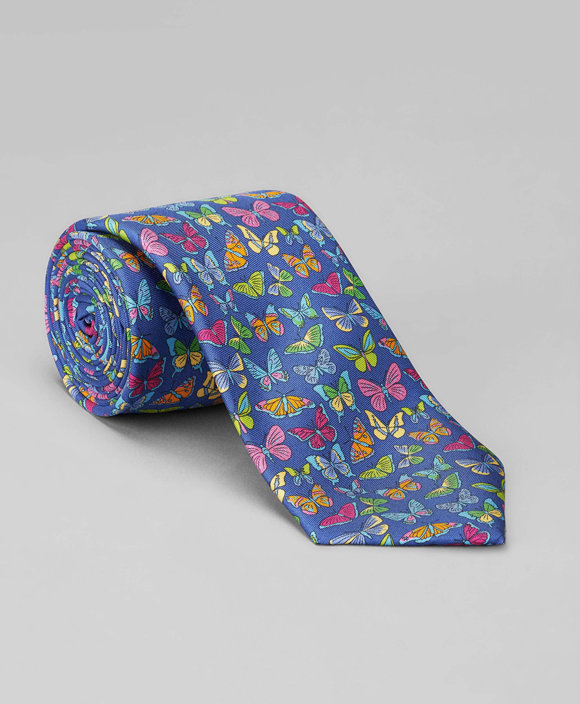 Галстук шёлковый с подкладкой из той же ткани