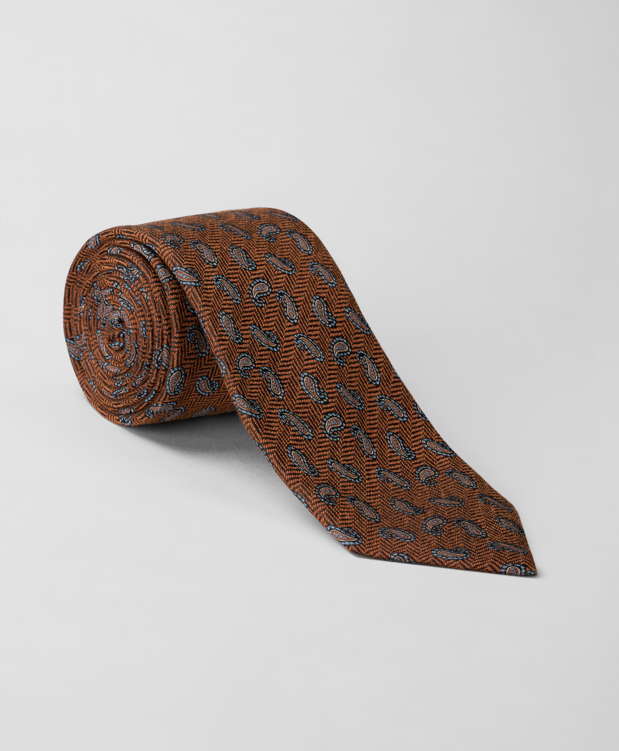 Классический галстук из шелка и хлопка