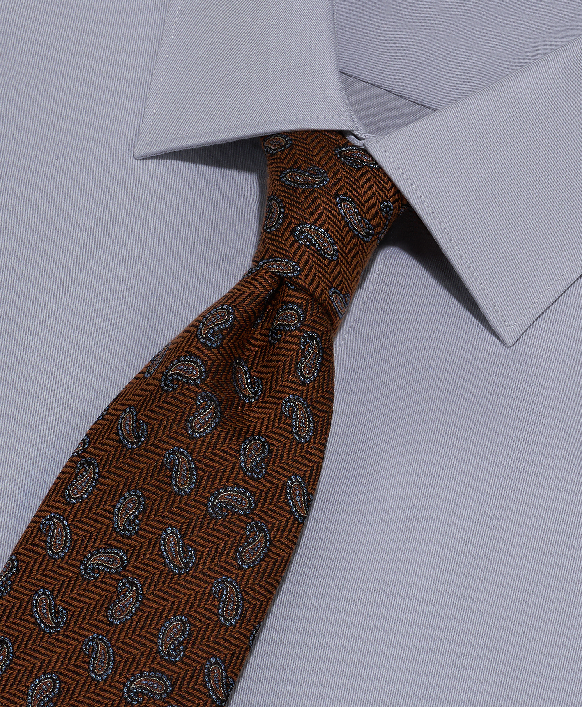 Классический галстук из шелка и хлопка