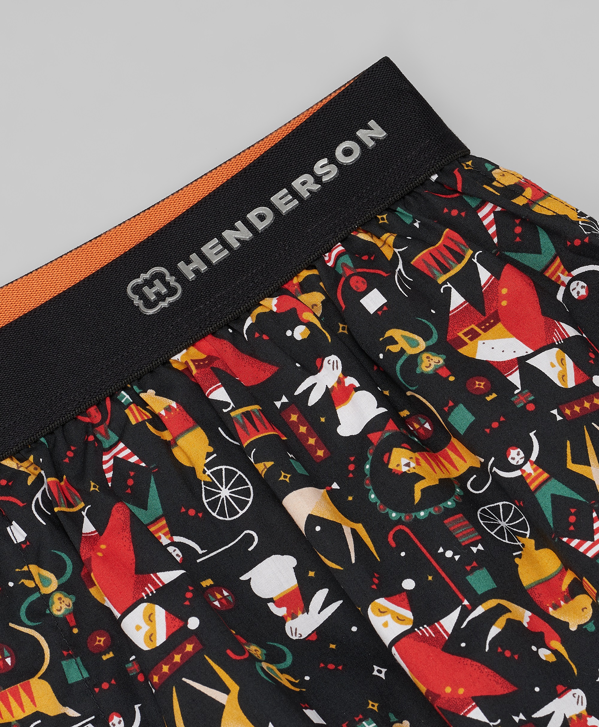 Боксеры ситцевые с контрастной резинкой