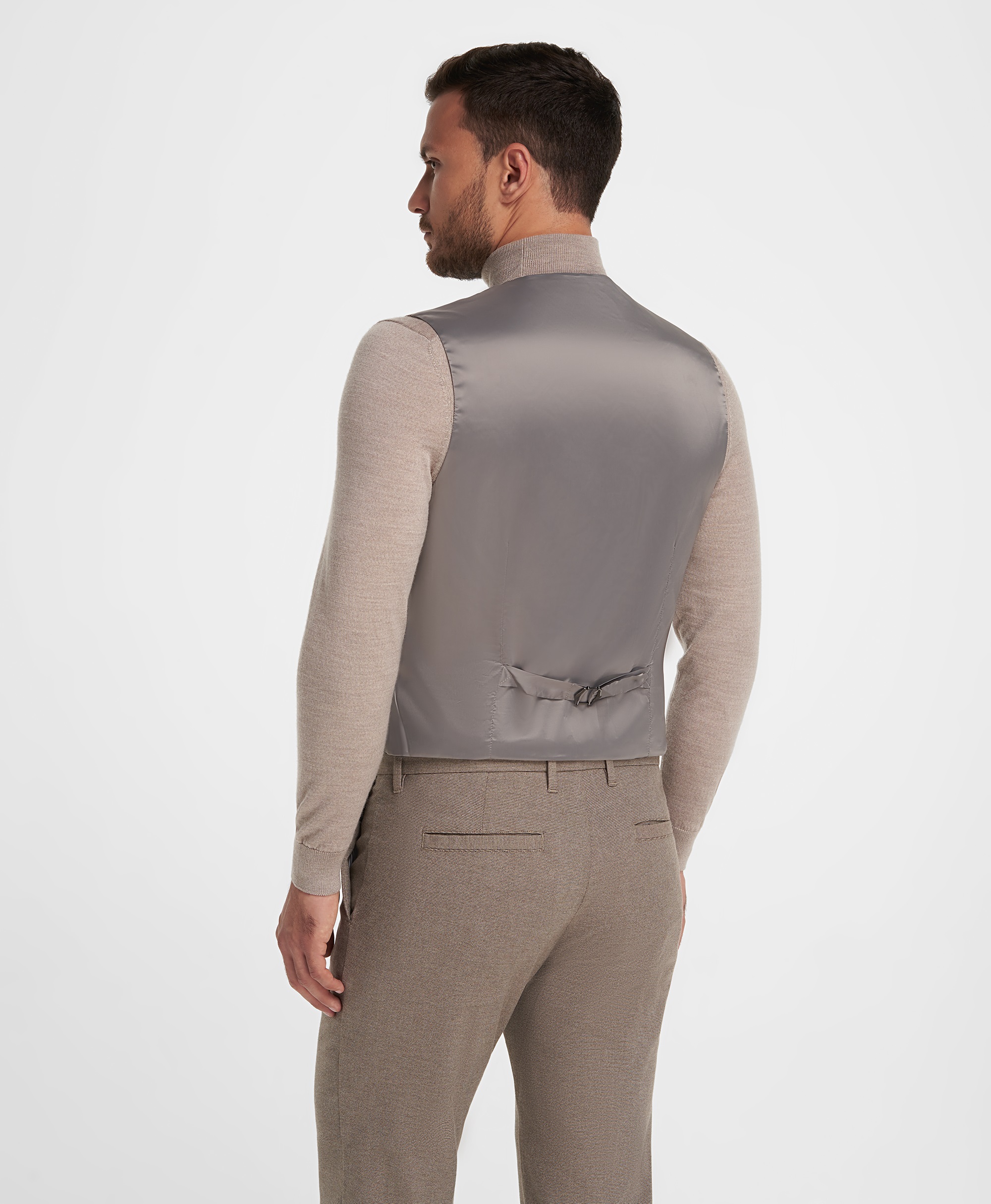 Жилет фланелевый из растяжимой ткани